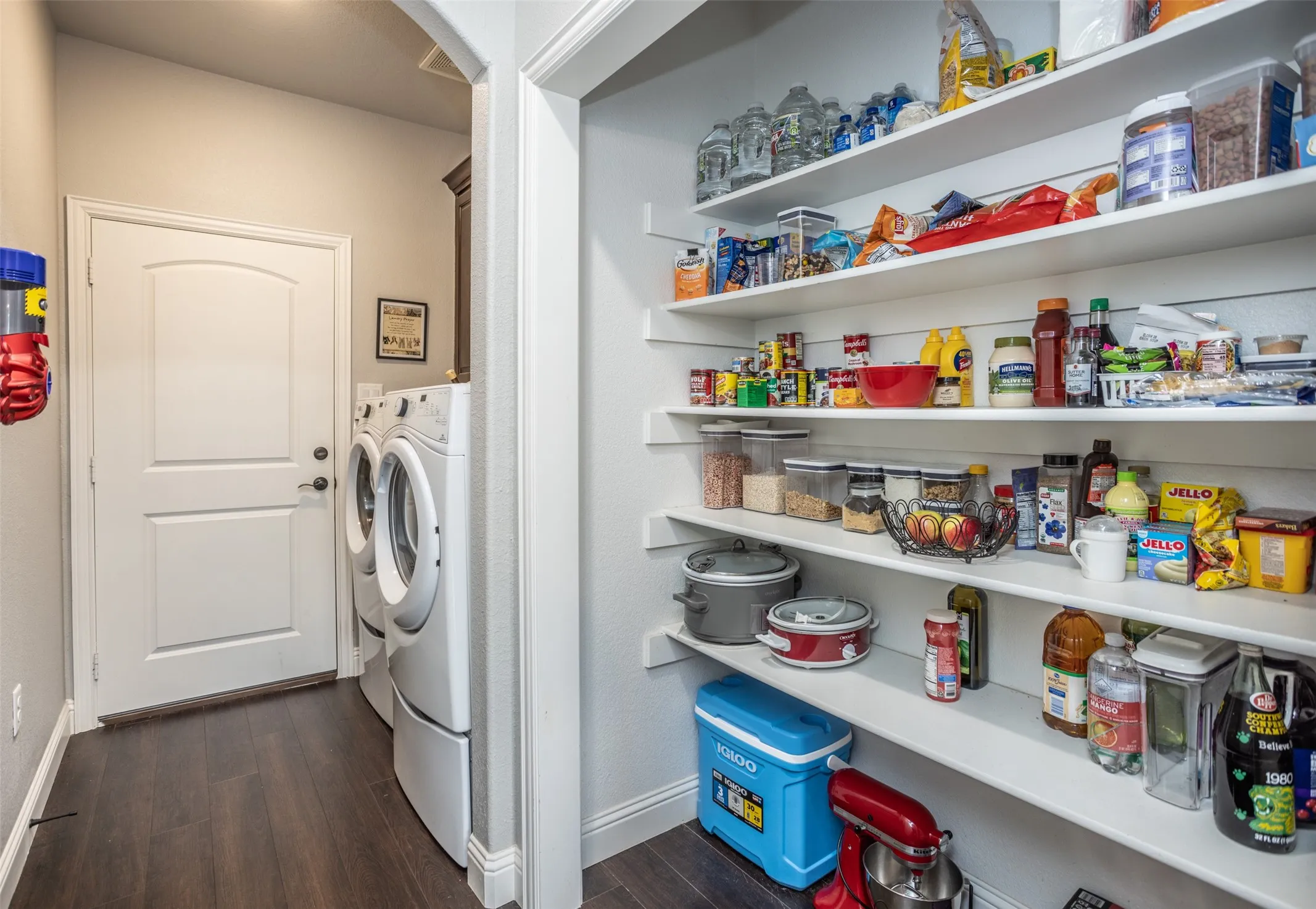 Pantry and utility room