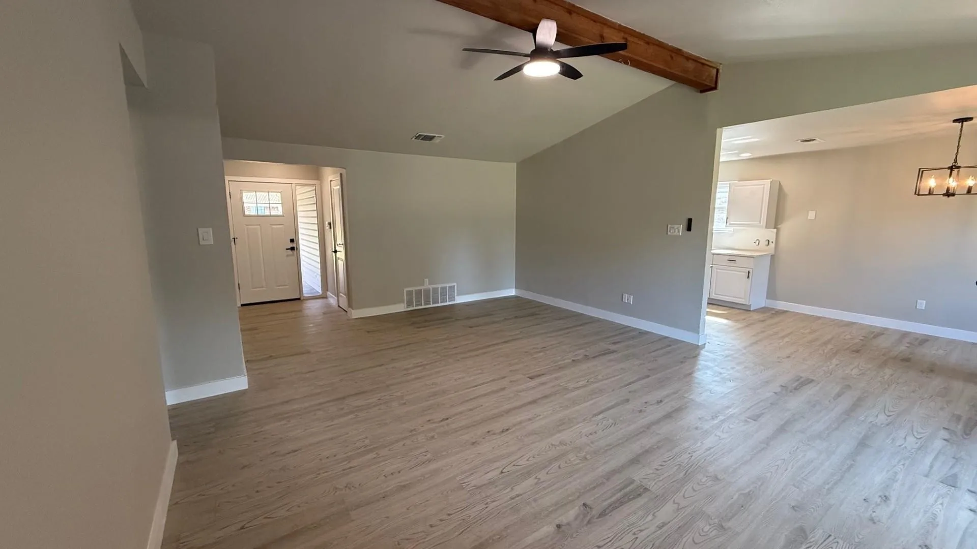 Living room, eat in kitchen