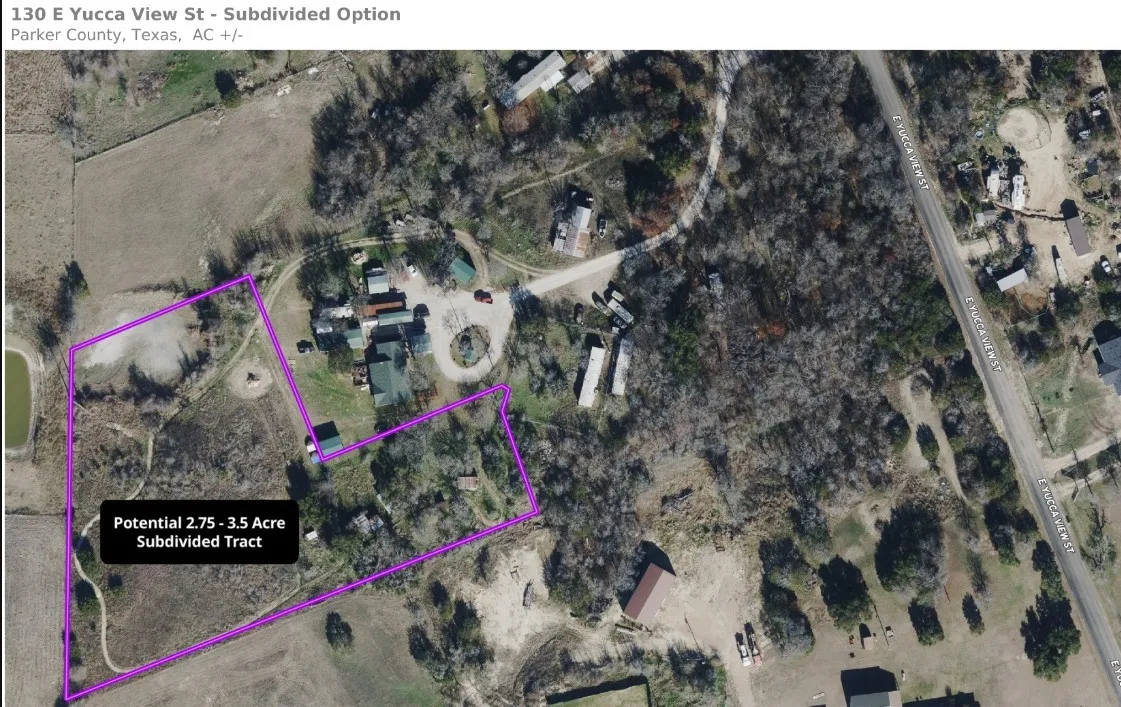 Back-only option. 2.75 - 3.5 Acres
