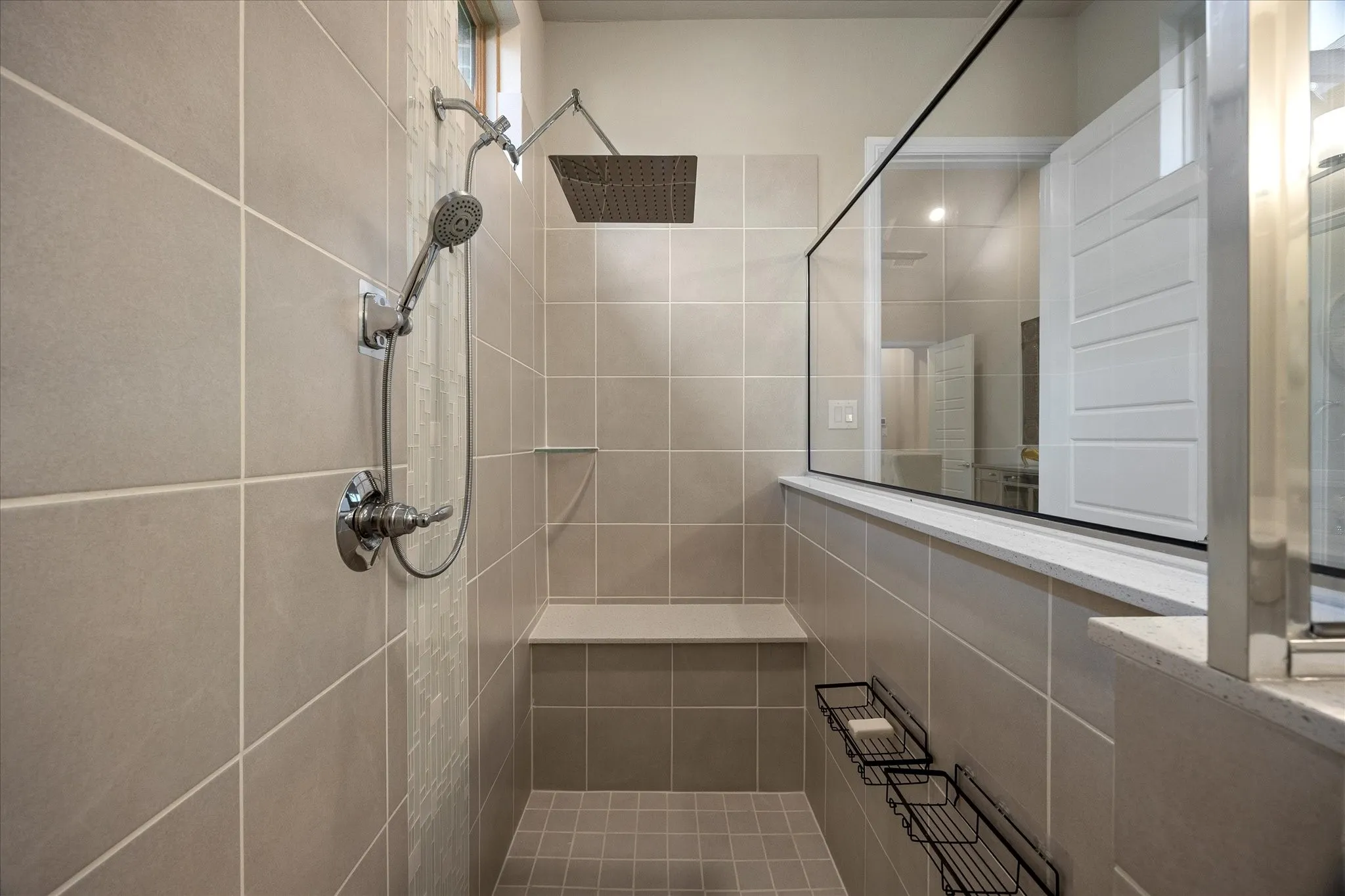 Extra large shower