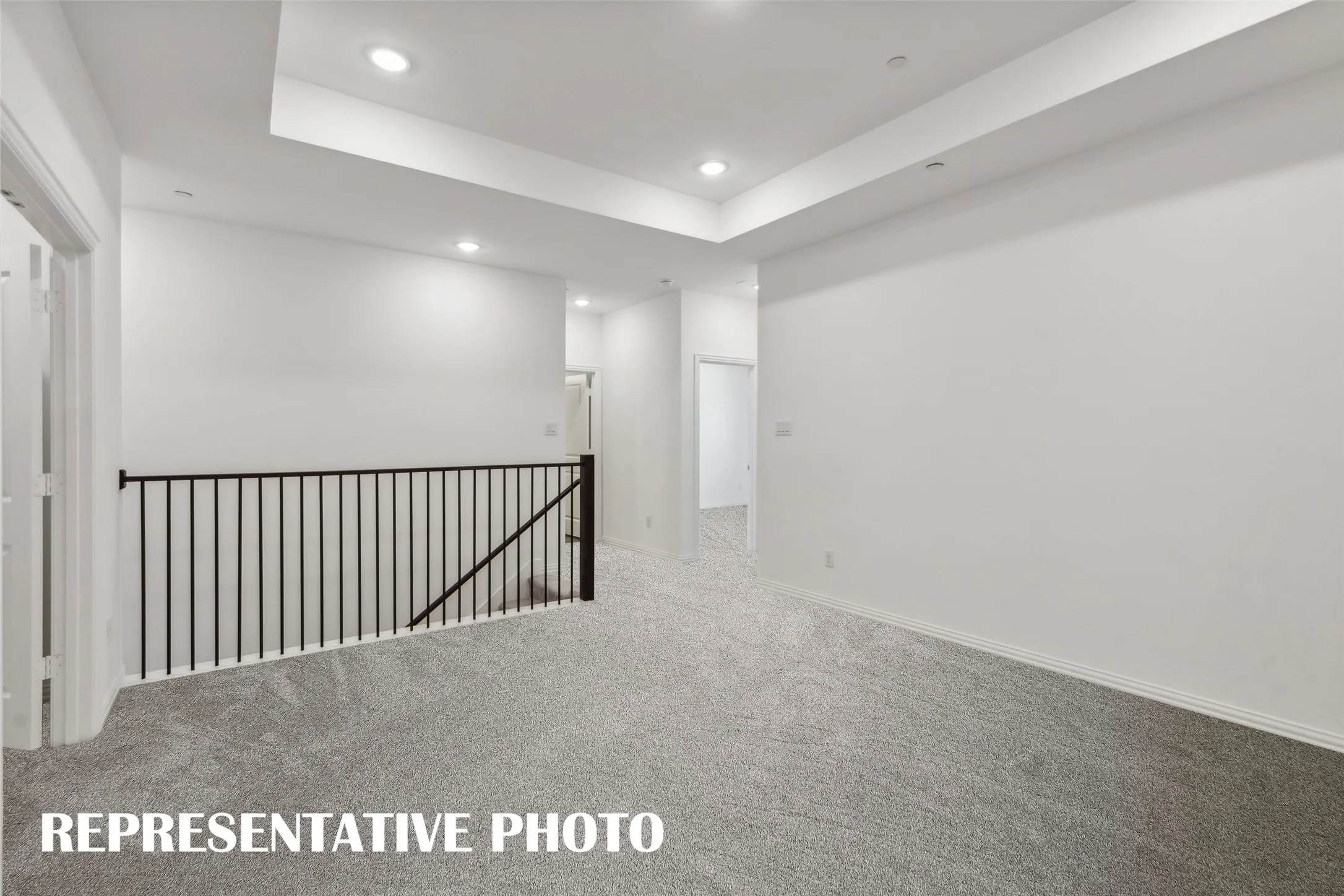 Your new upstairs entertainment area features a spacious game room paired with a wonderful media room!