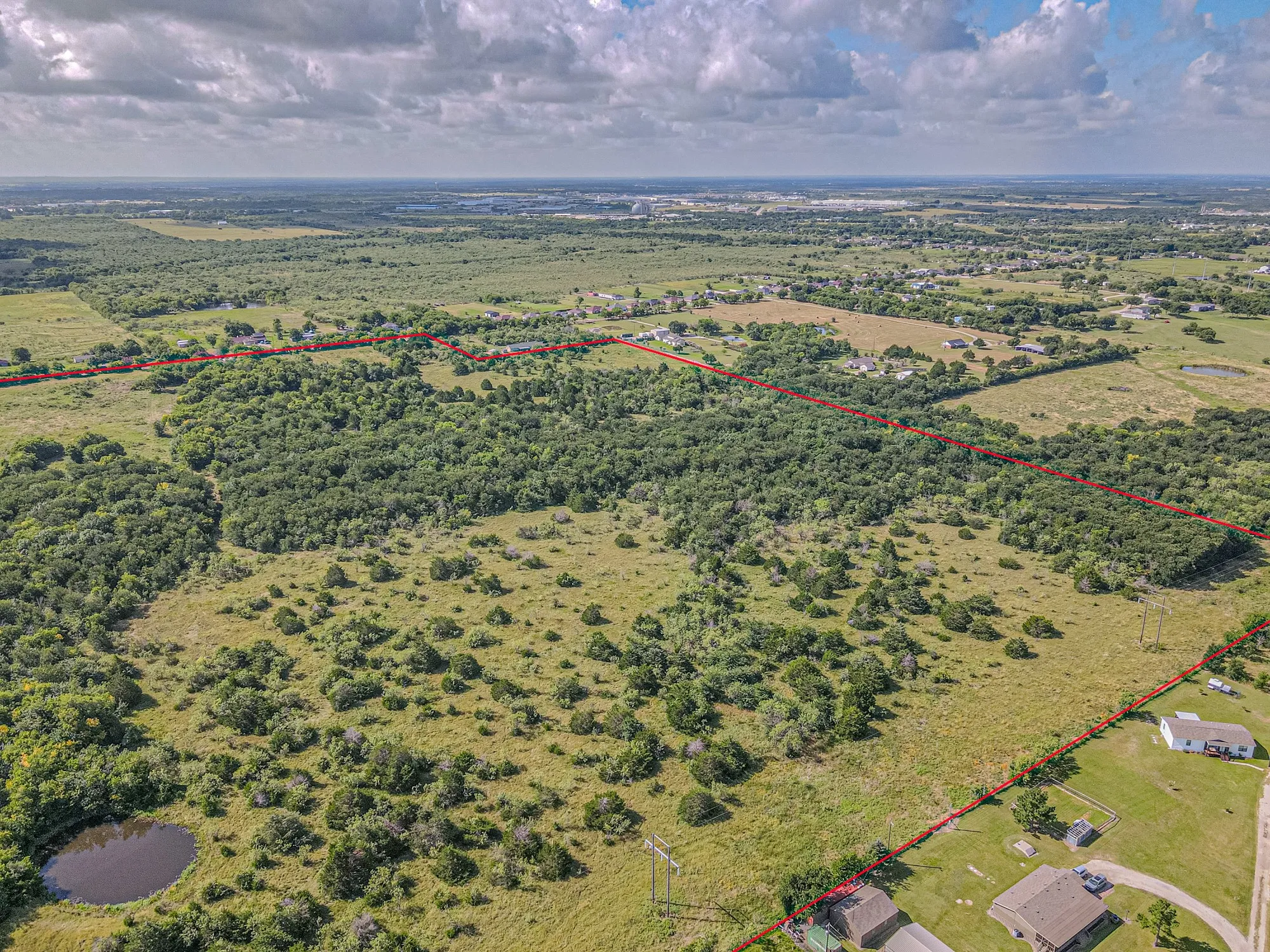 red outline is all 84 acres