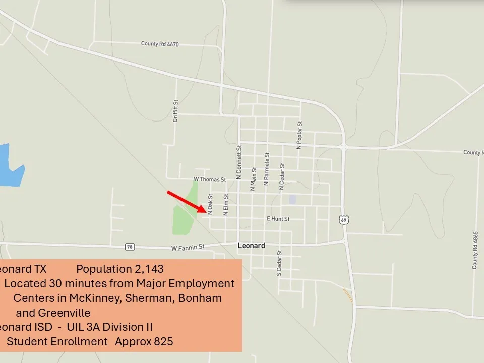Unimproved Land For Sale in Fannin County , 400 W Hunt Street, Leonard, Texas 75452, 0, 0, Garage spaces, 0 Sqft, built in 0, Price $52,500, mls#21340539, Real Estate Agent in Leonard, Homes For Sale in Fannin county, Homes For Sale in Leonard, Realtor in Leonard Texas, Real Estate Brokerage Independent Realty Texas, Luminita Cordes Realtor