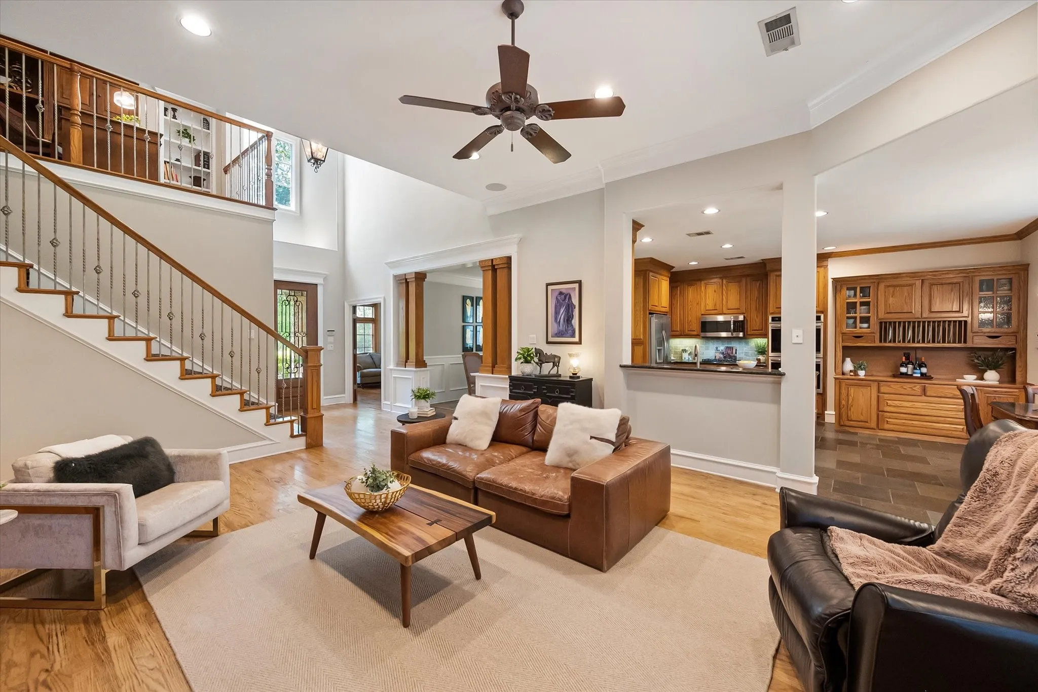 Open floor plan is perfect for entertaining