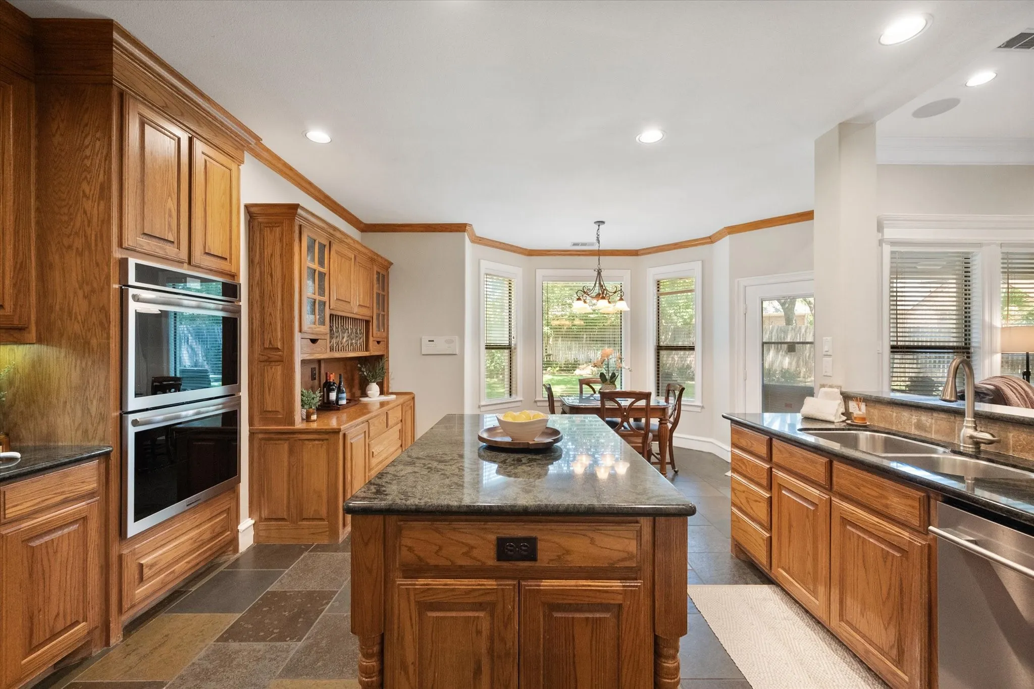 Double ovens and dishwasher are new