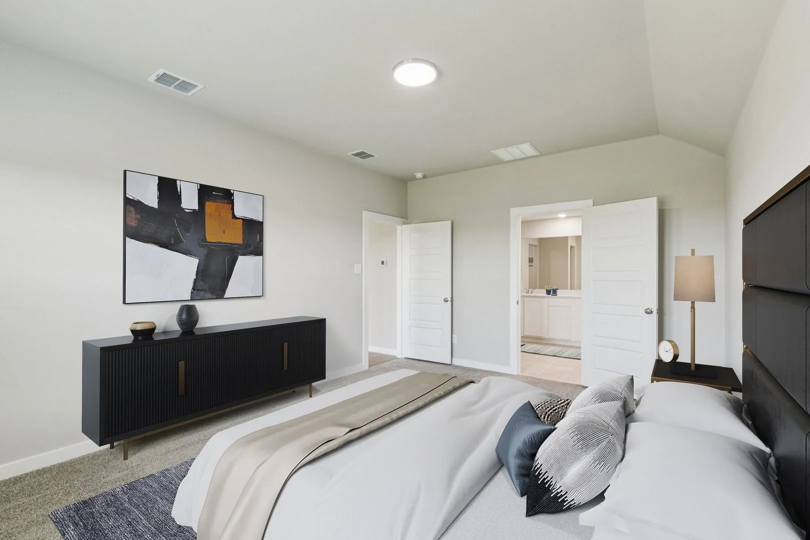 Primary Suite in the Harper home plan by Trophy Signature Homes – REPRESENTATIVE PHOTO