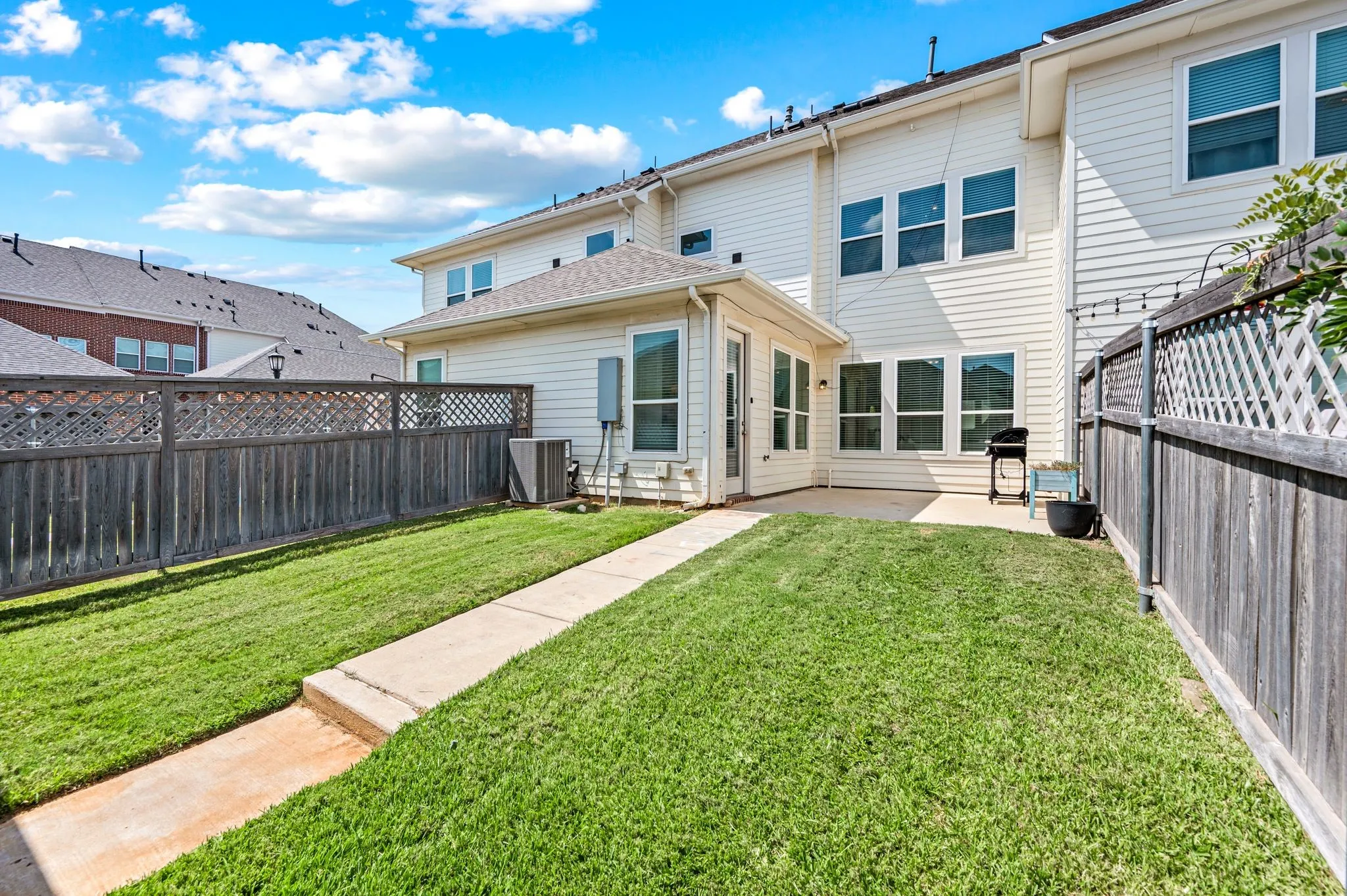 just enough for your BBQ and HOA will mow