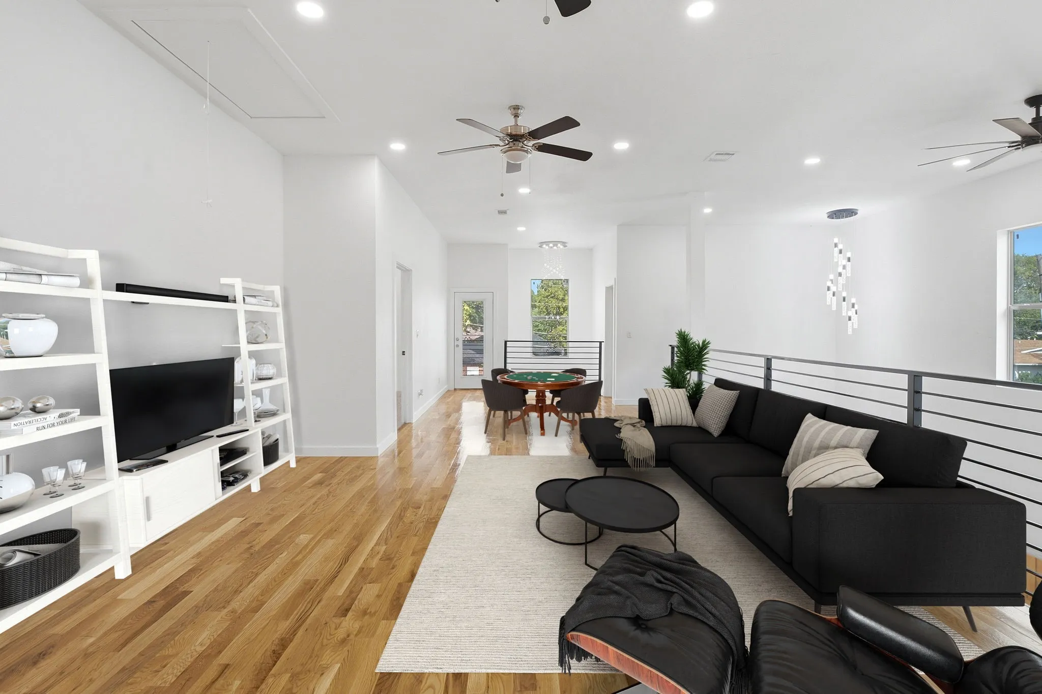 Huge Game Room Which Has Been Virtually Staged.