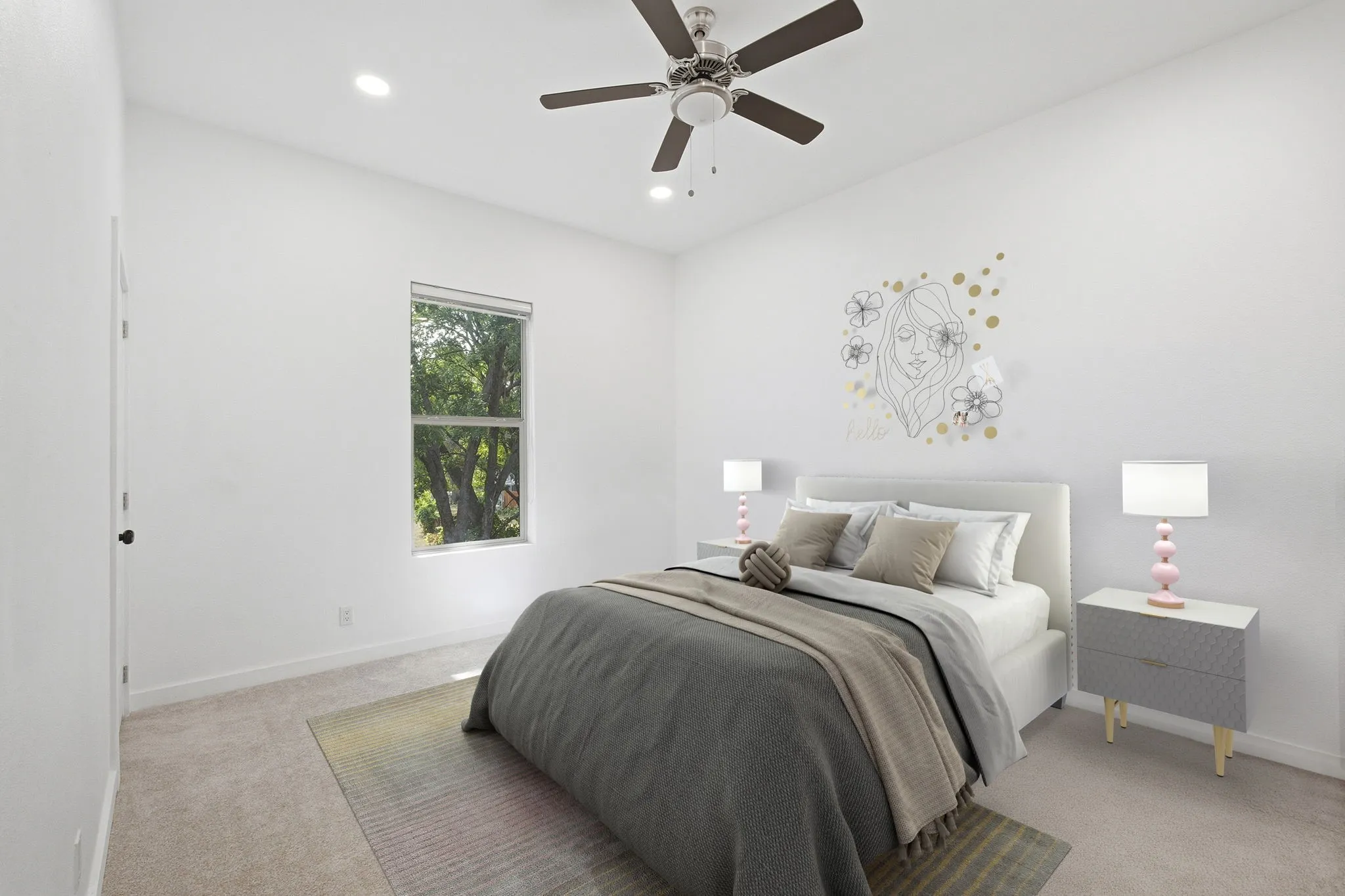 2nd Floor Bedroom (Bedroom #5) Which Had Been Virtually Staged.