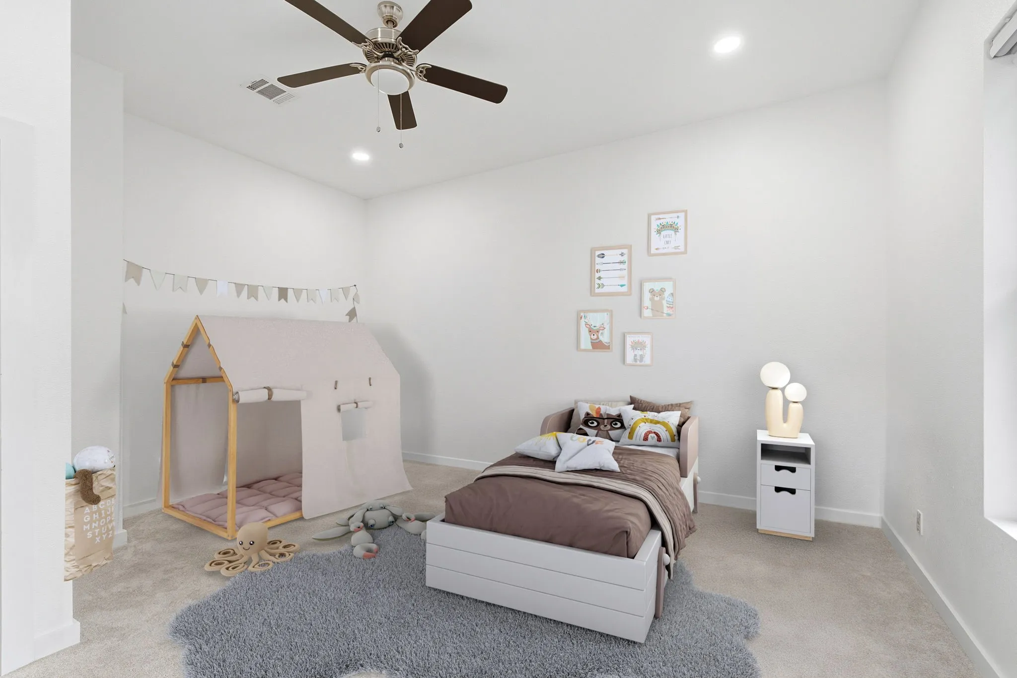 2nd Floor Bedroom (Bedroom #6) Which Had Been Virtually Staged.