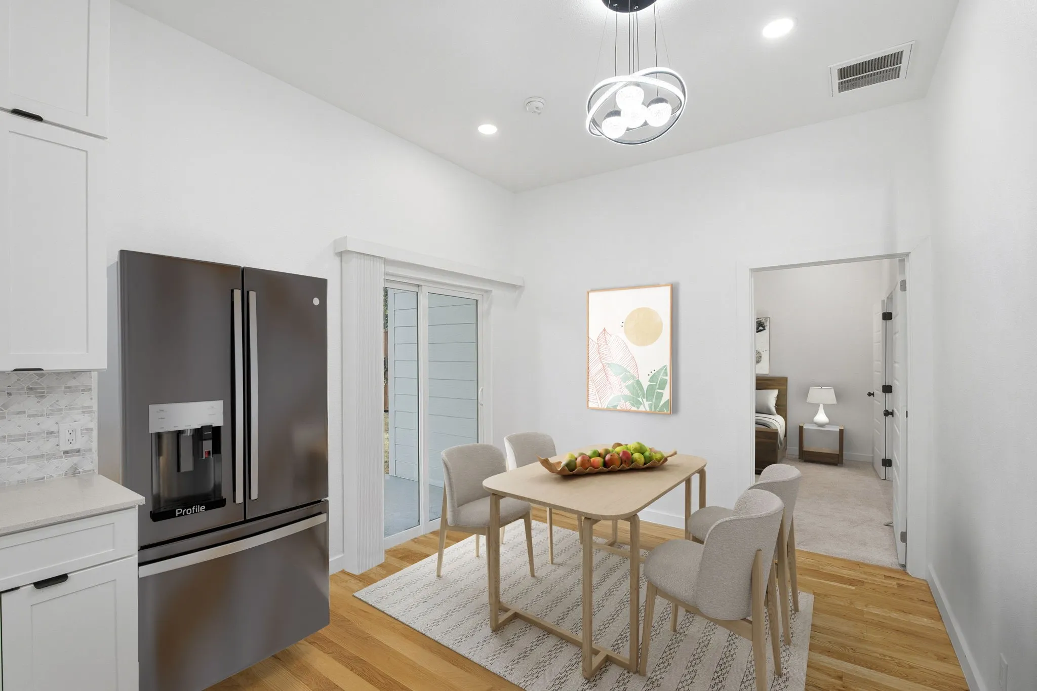 Dining Area Which Has Been Virtually Staged.