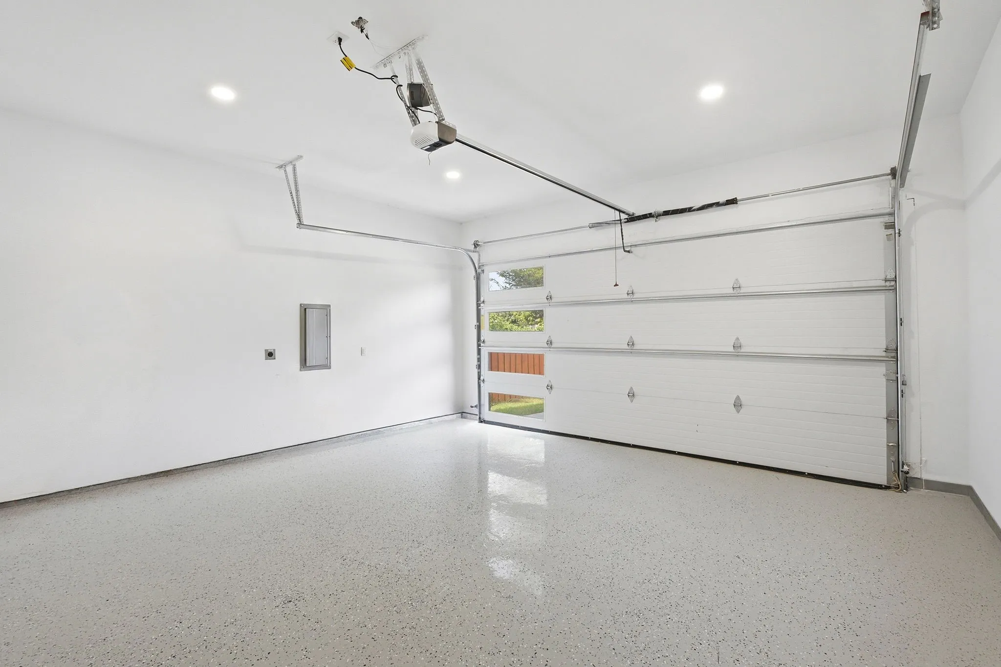 2-Car Garage With Epoxied Floor.