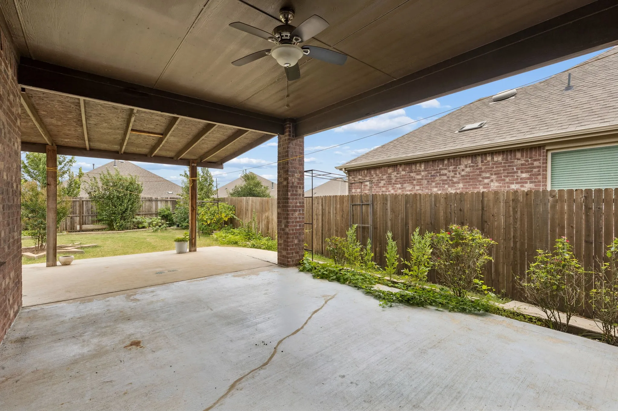 extended covered patio