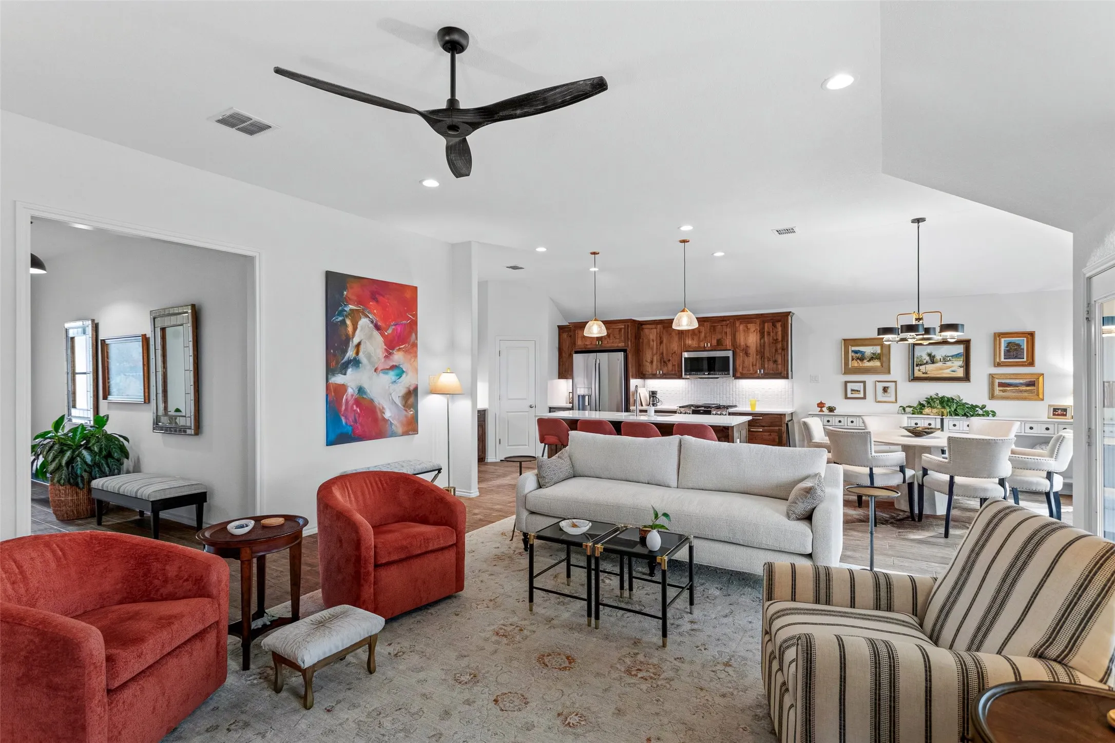 Upgraded Wood Look Tile Floors Throughout