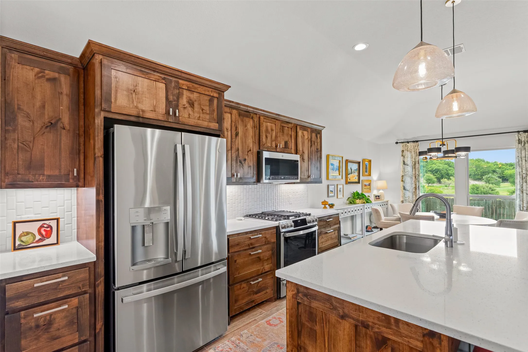 Upgraded Kitchen With GE Profile Appliances. The Refrigerator Stays.