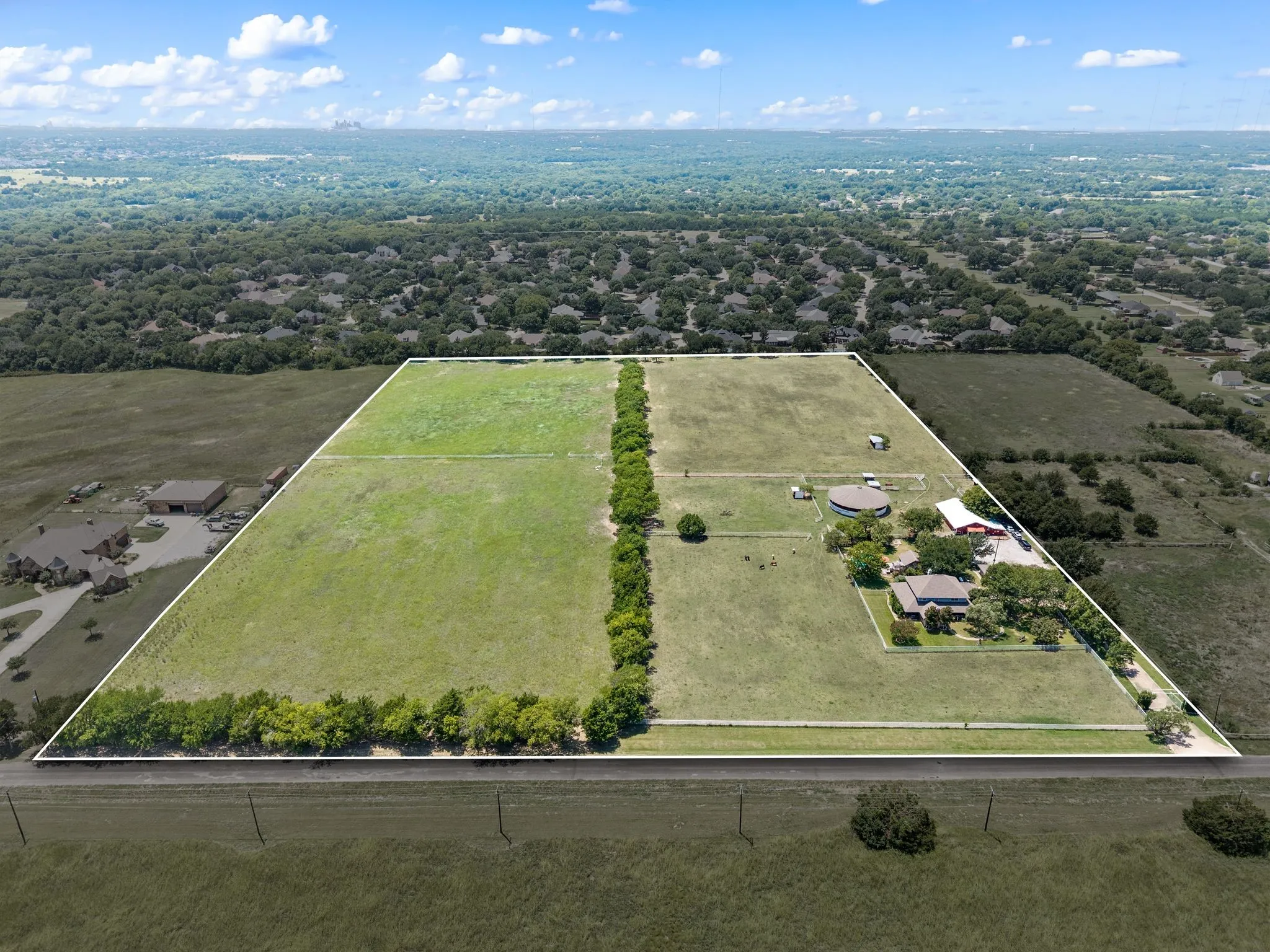 20 acres +/- with ag exemption!