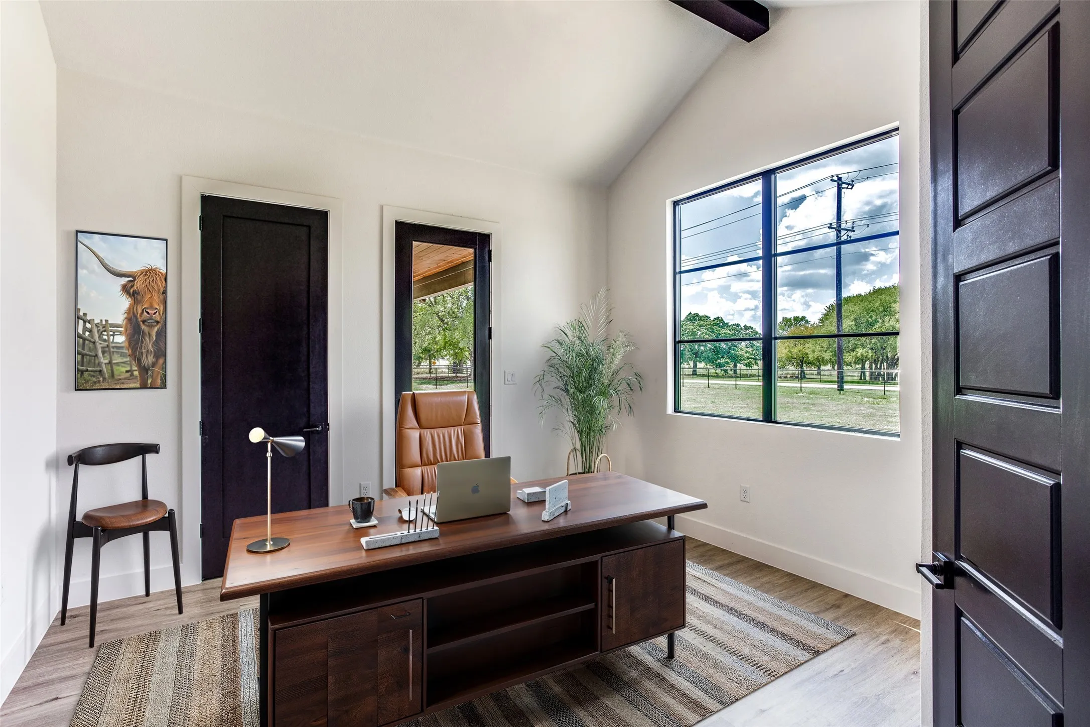 OFFICE...Located Off Foyer, Vaulted Ceiling, Closet, Door To Covered Front Patio