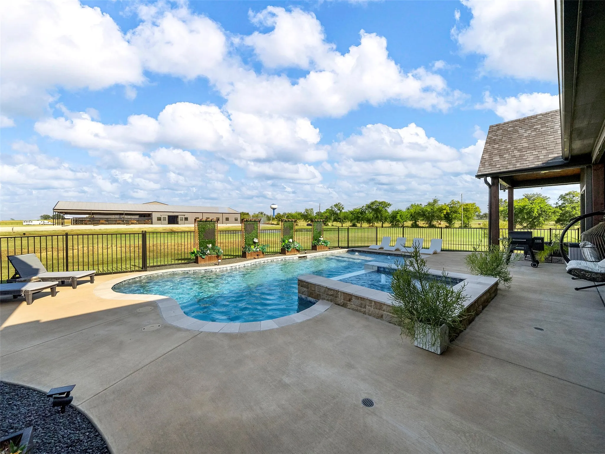INGROUND POOL...With View Of Horse Facilities