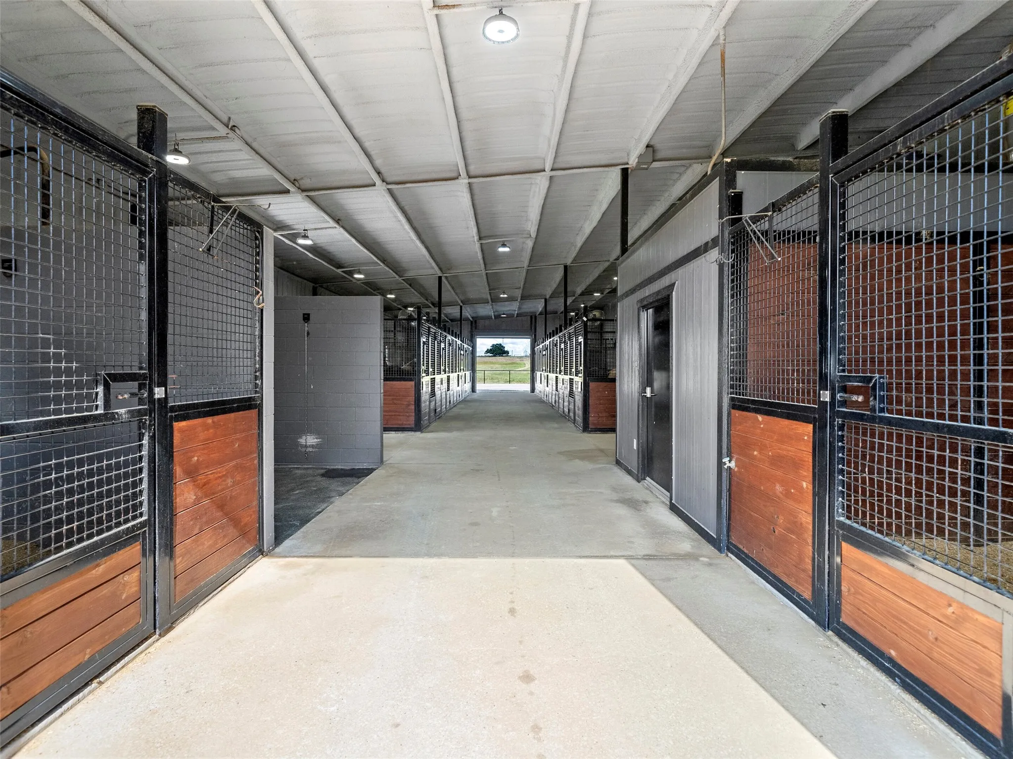 2ND SHOW BARN INTERIOR...Twelve - 12 x 12 Stalls
