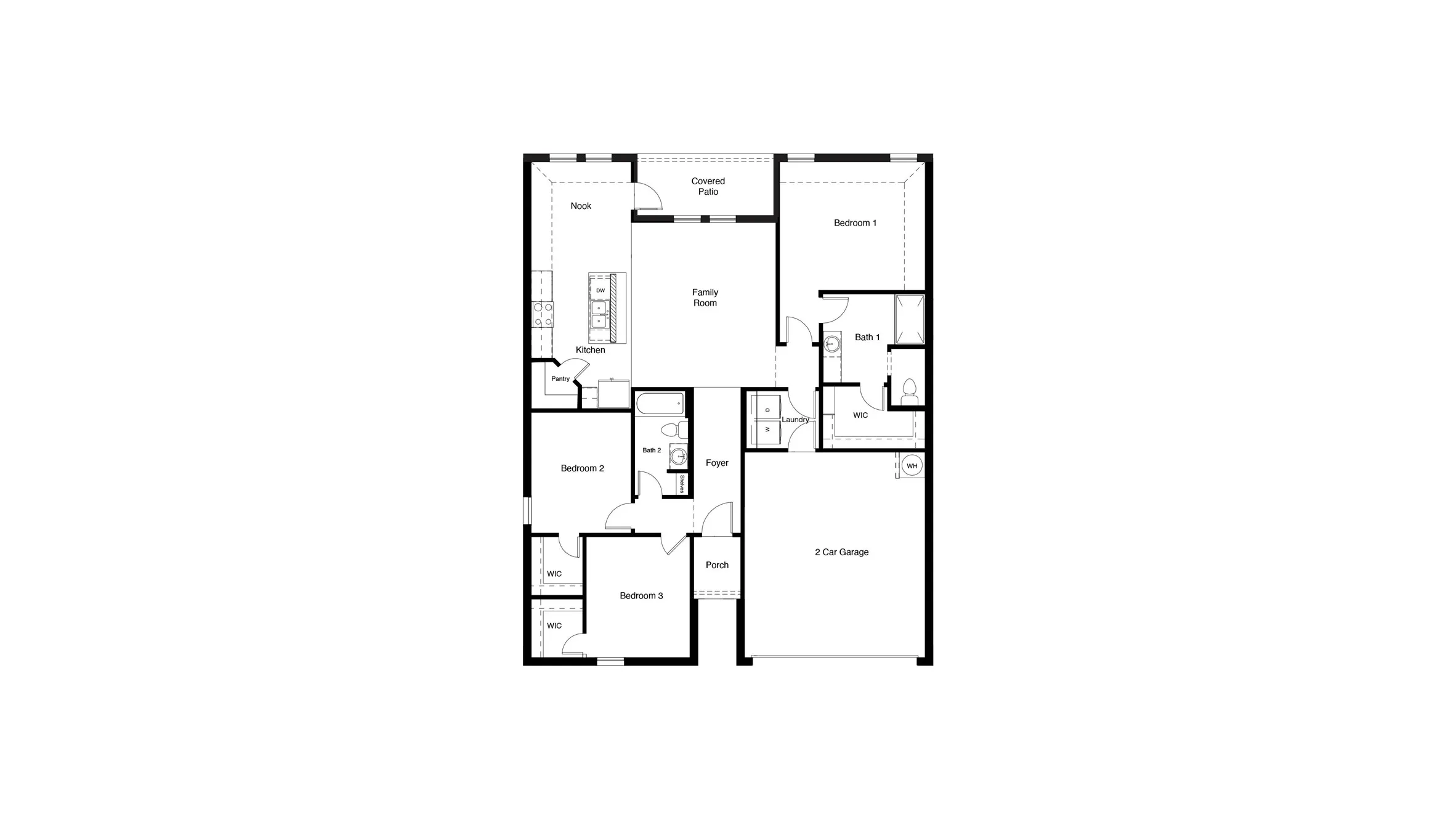 D.R. Horton's  Bellevue floorplan - All Home and community information, including pricing, included features, terms, availability and amenities, are subject to change at any time without notice or obligation. All Drawings, pictures, photographs, video, square footages, floor plans, elevations, features, colors and sizes are approximate for illustration purposes only and will vary from the homes as built.