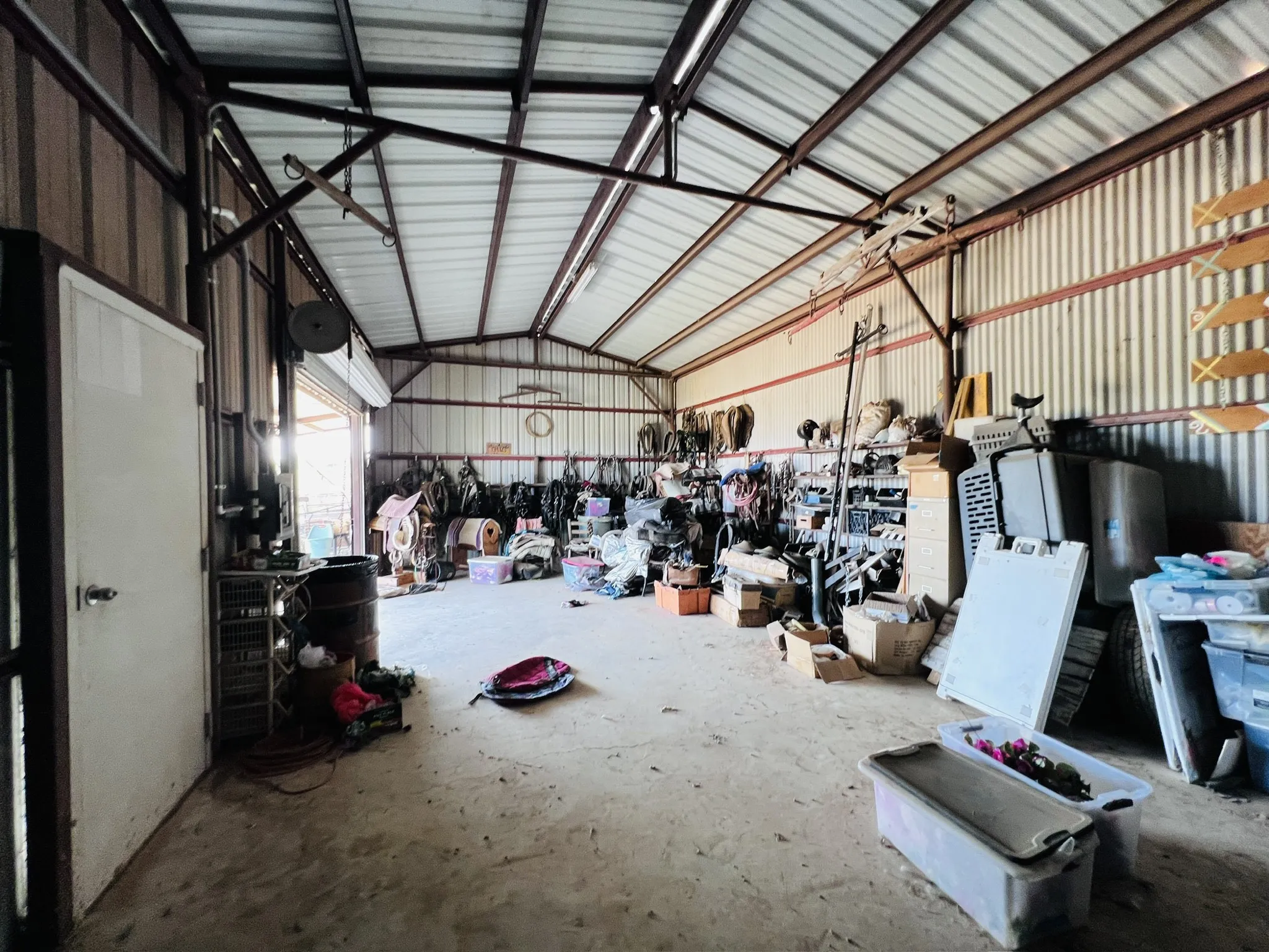 Storage area of barn