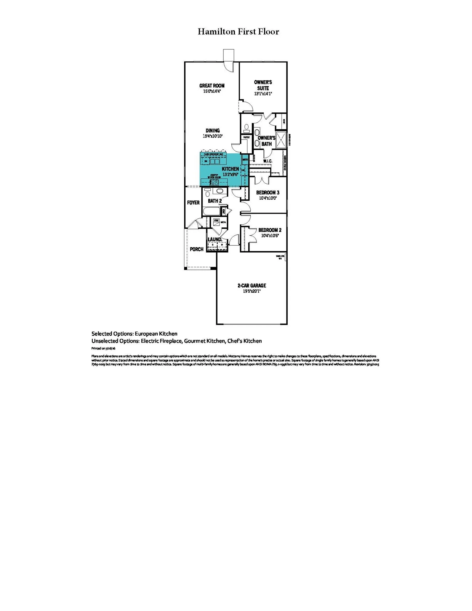 Hamilton - Floor Plan