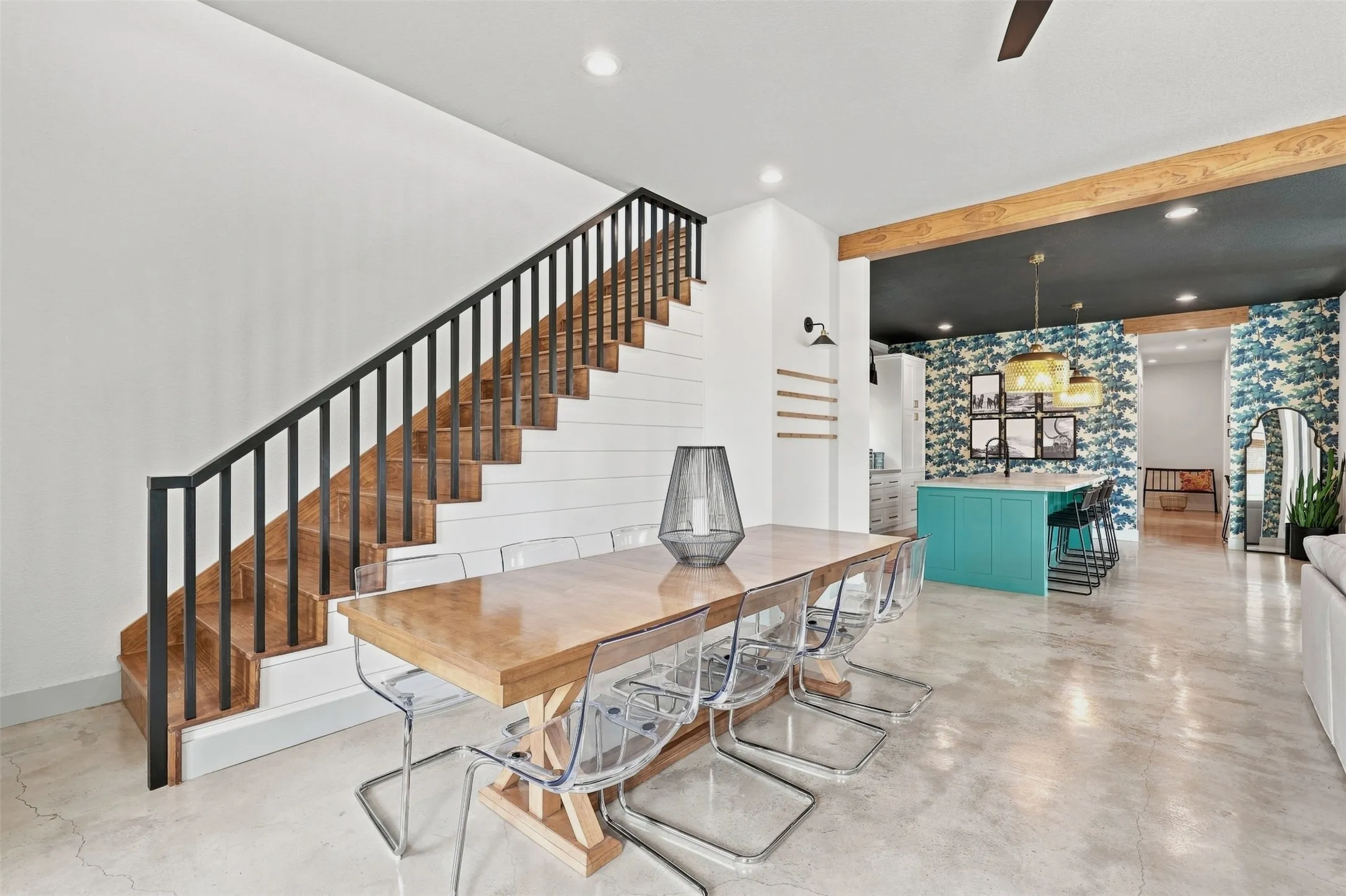 Concrete floors throughout the main level.