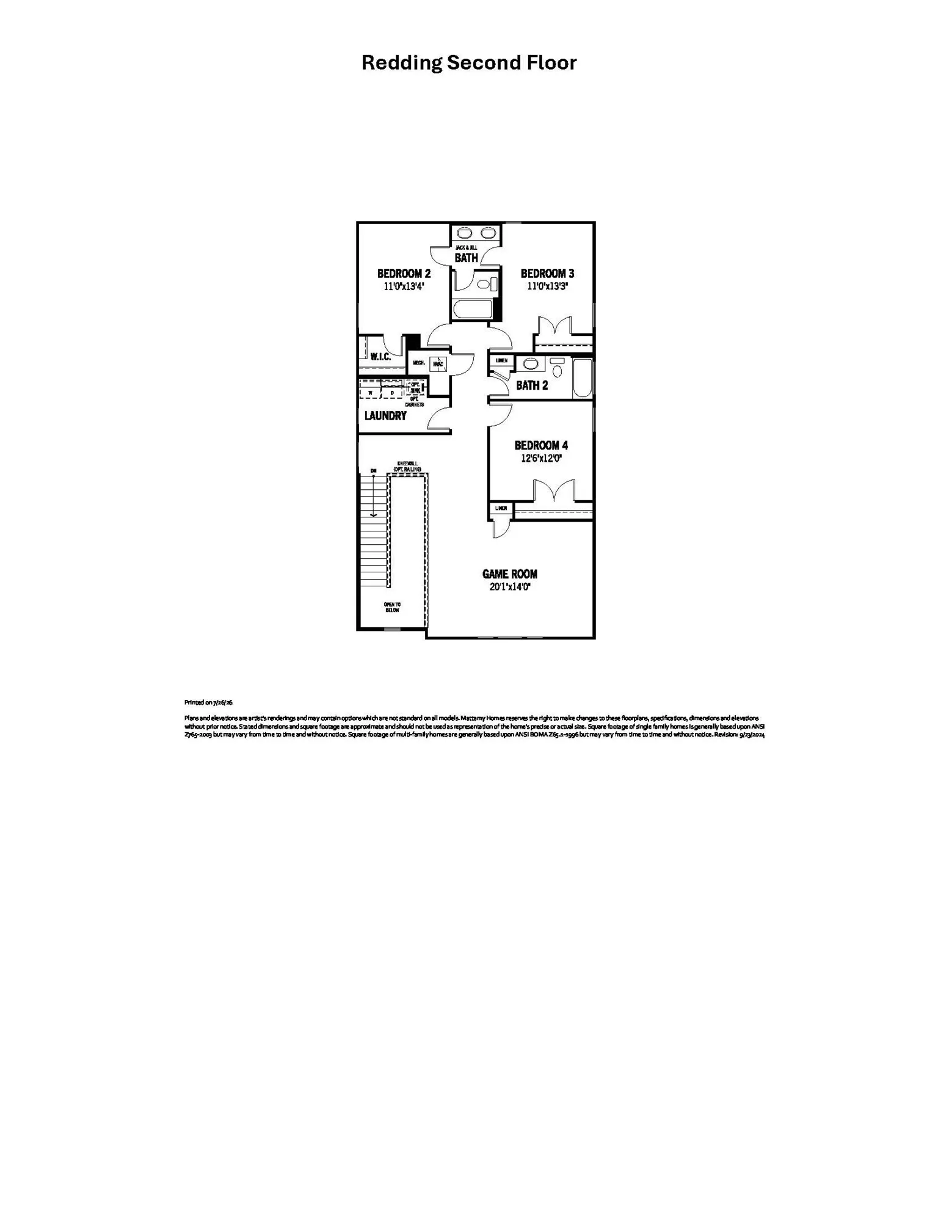 Redding - Second Floor
