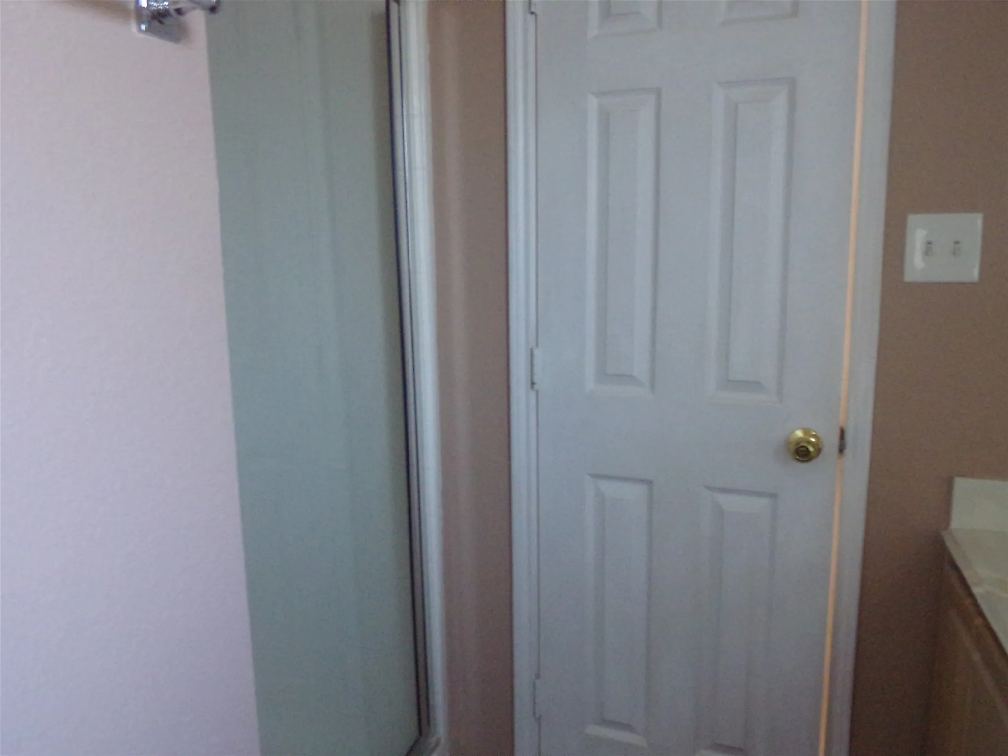 Walk-in shower in Primary Bathroom.