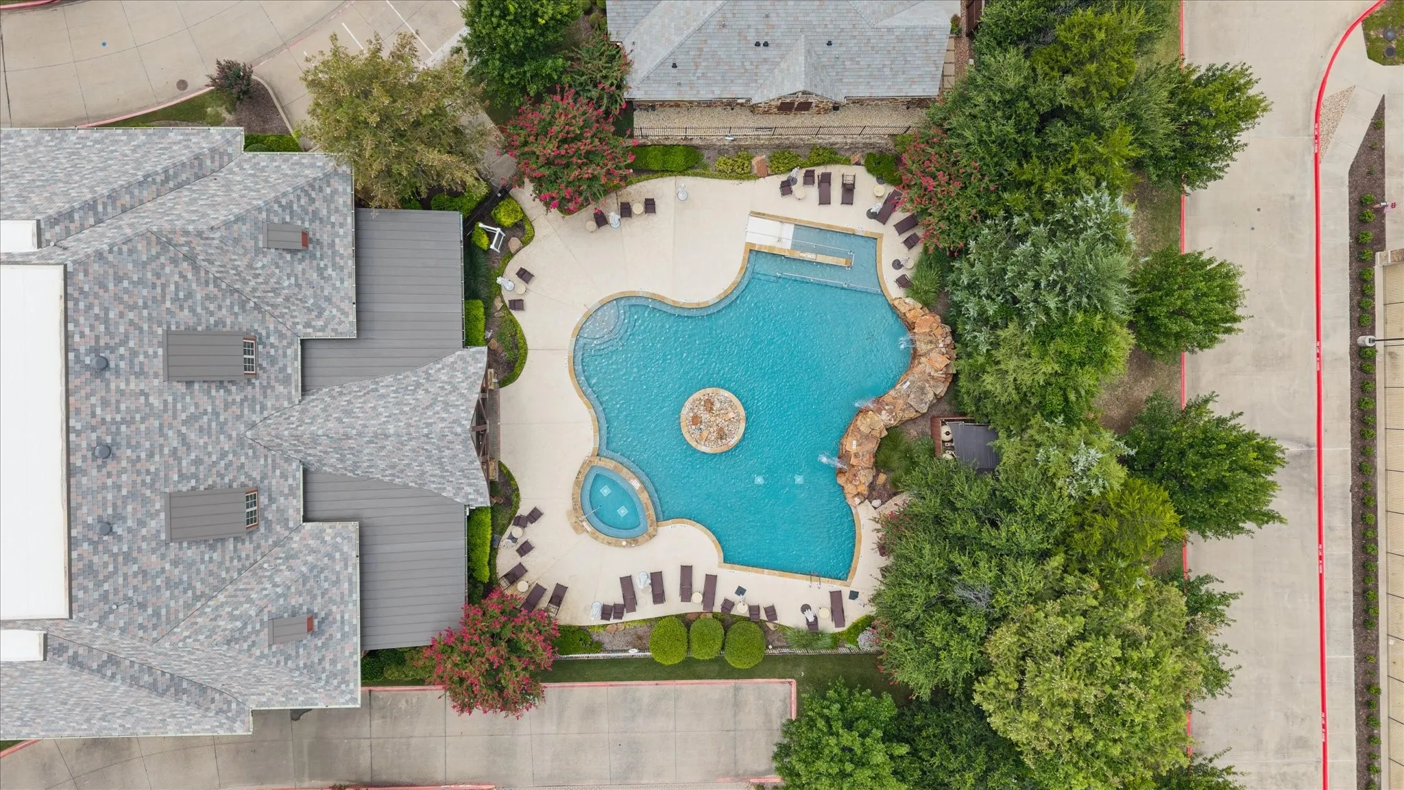 Clubhouse and pool area.
