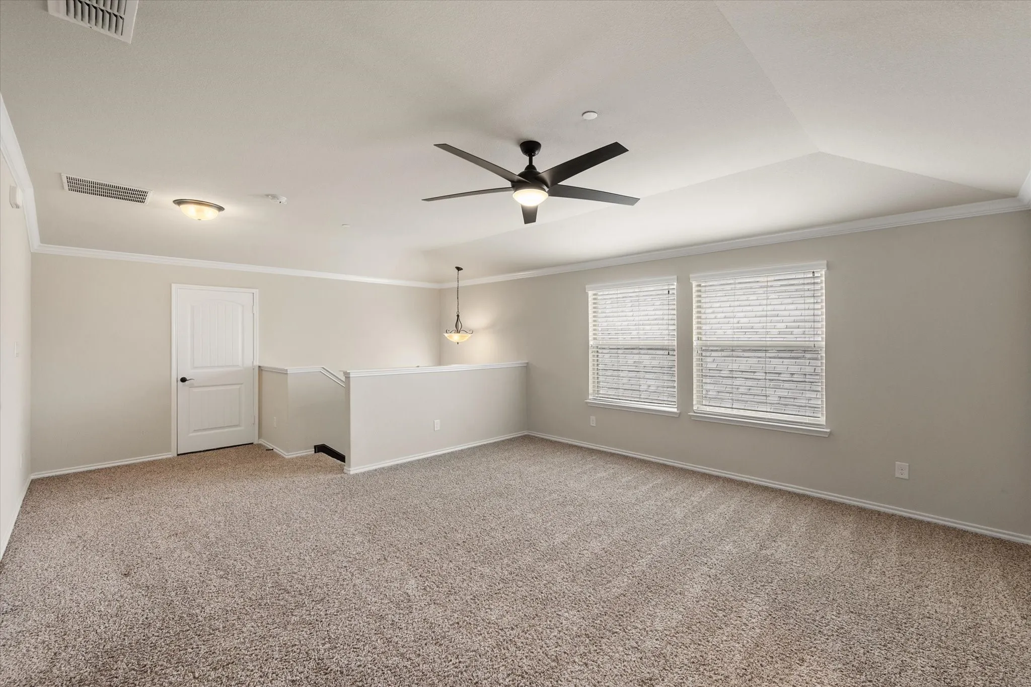 Game room is large and bright.