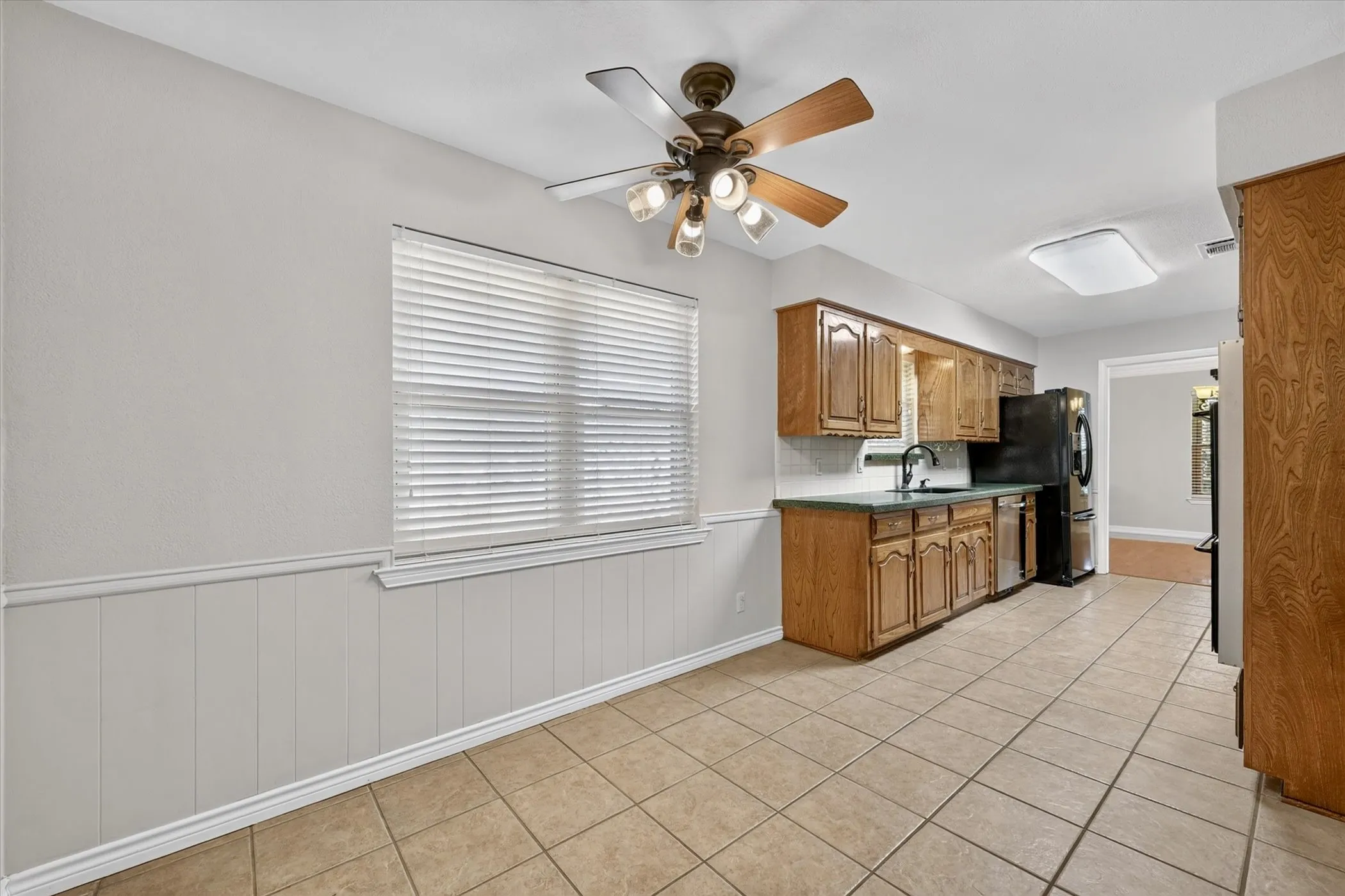 Informal dining area with natural light and easy access to kitchen