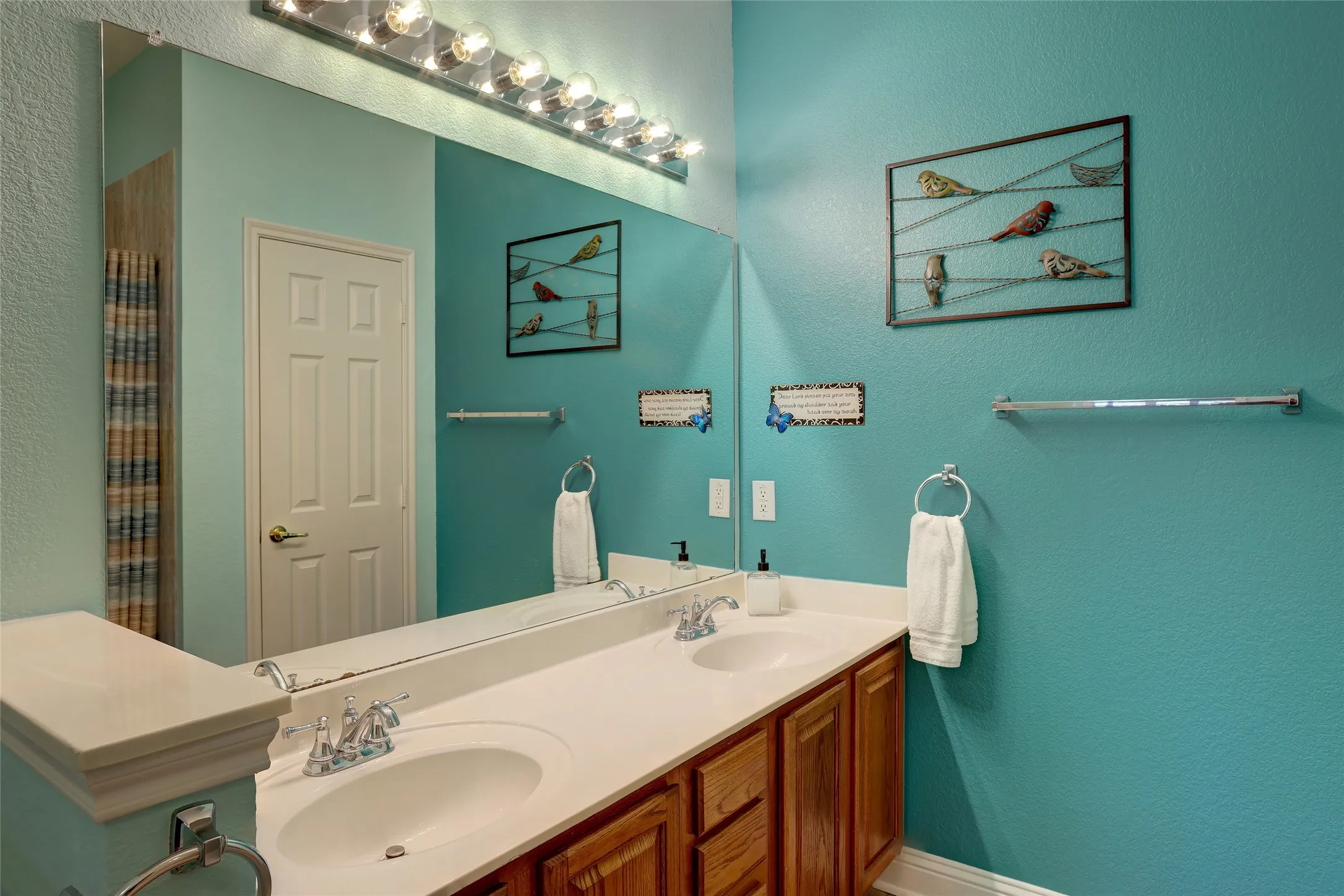 Master bath with Handicap dual sinks which is rare in this subdivision