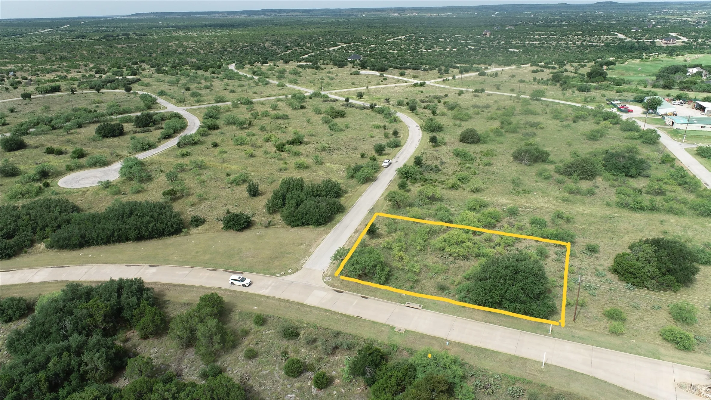 YELLOW LINES ARE APPROXIMATIONS ONLY.  Some nice established mature trees on this lot for privacy and shade.