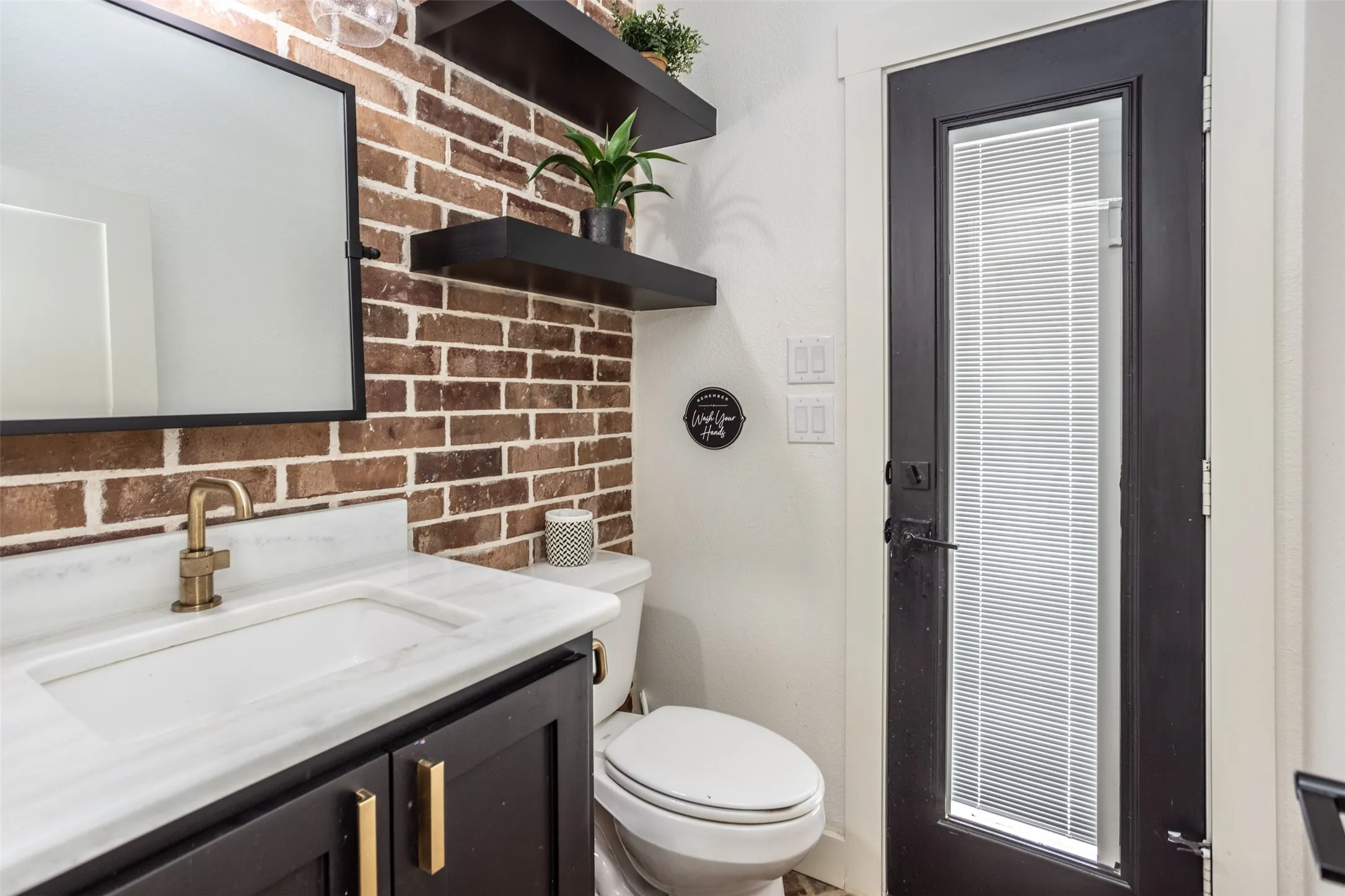 Half bath downstairs off kitchen