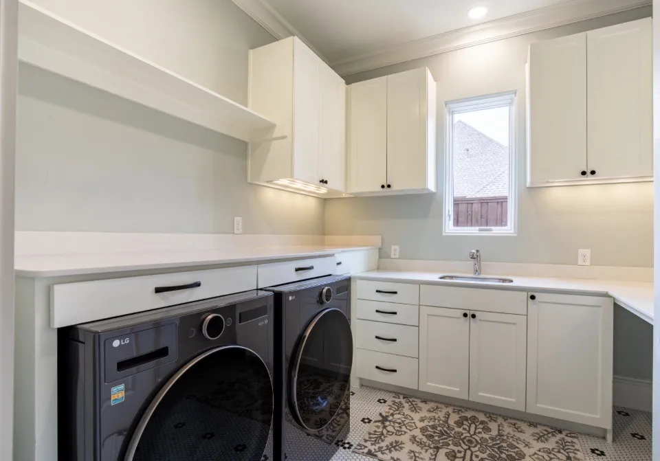 Spacious coat closet