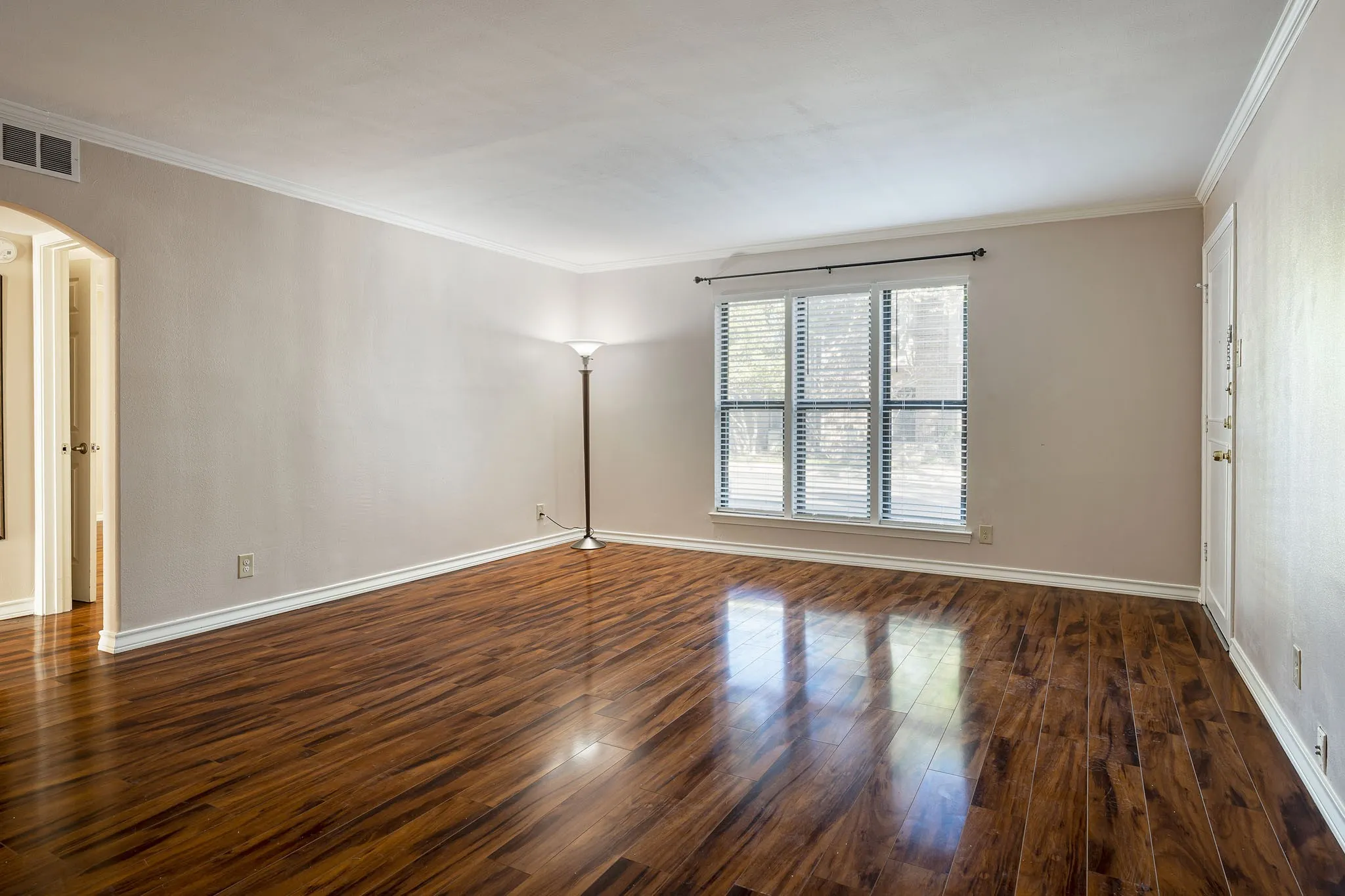 Large Living and dining area with an open kitchen design