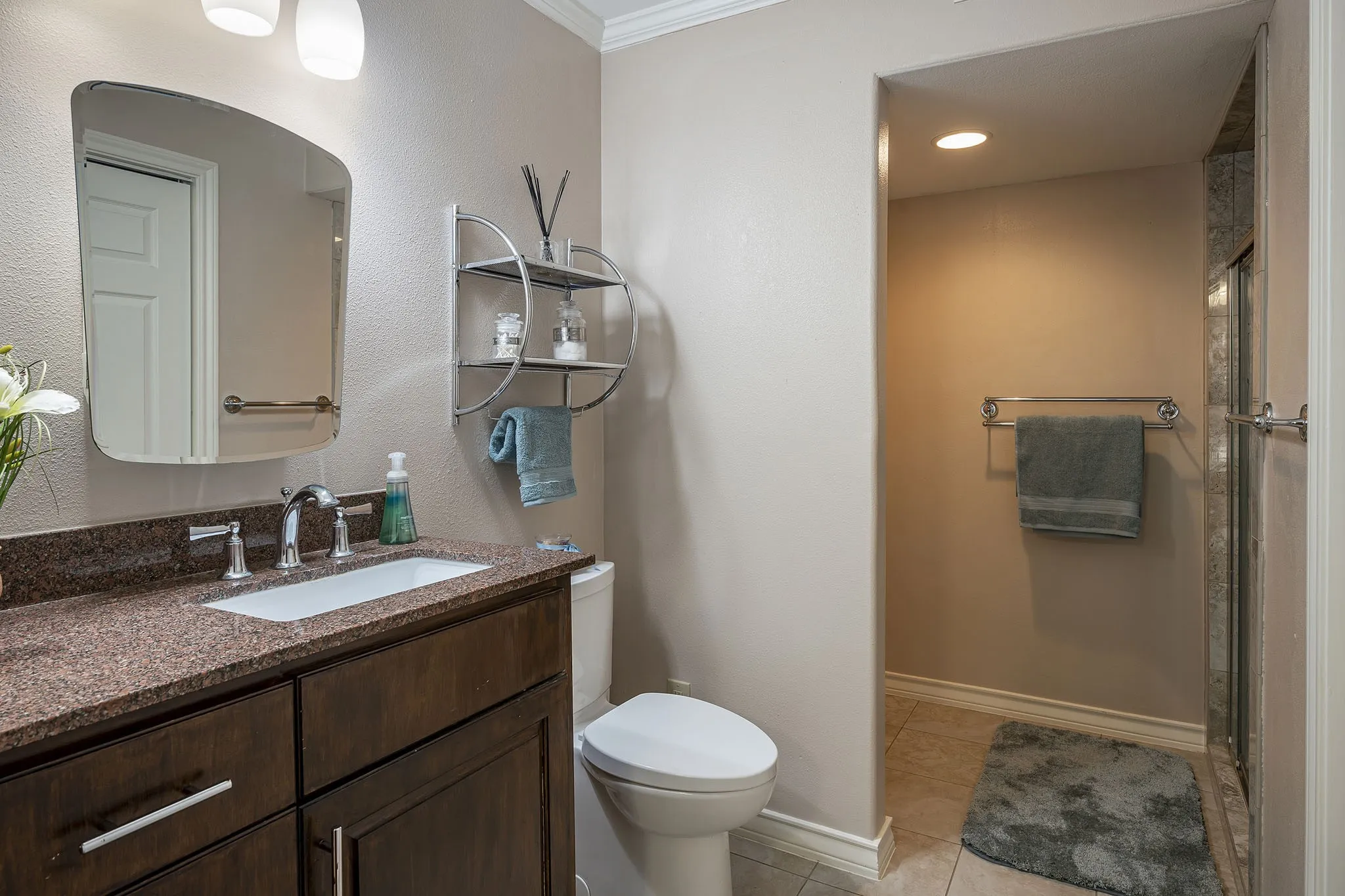 Oversized Custom Shower enclosure in Primary Bath