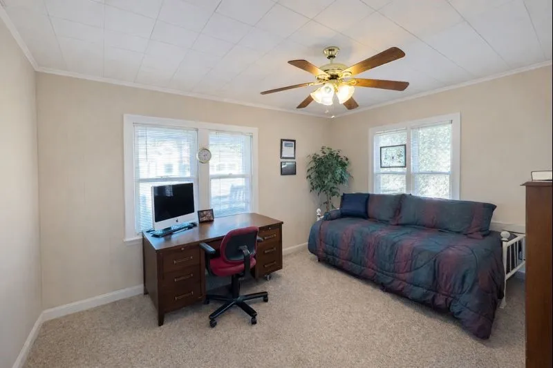 Secondary bedroom currently used as office