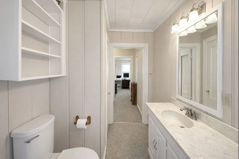 Large full bath with shower and tub combo