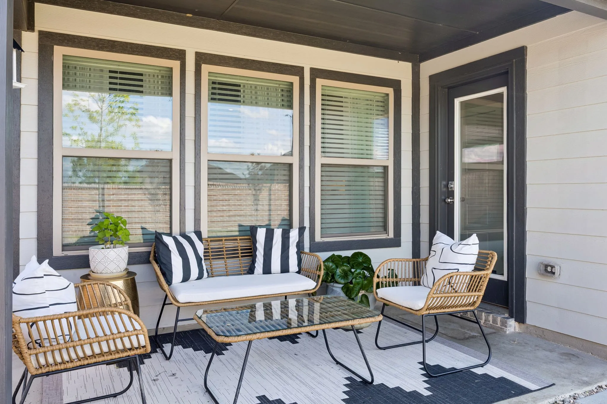Picture yourself here on a crisp evening, gathered with loved ones under the soft glow of string lights, sharing laughter and stories. Or imagine starting your day with a peaceful cup of coffee. With ample space for seating or dining, that patio is perfect for hosting or simply soaking up quiet personal time.