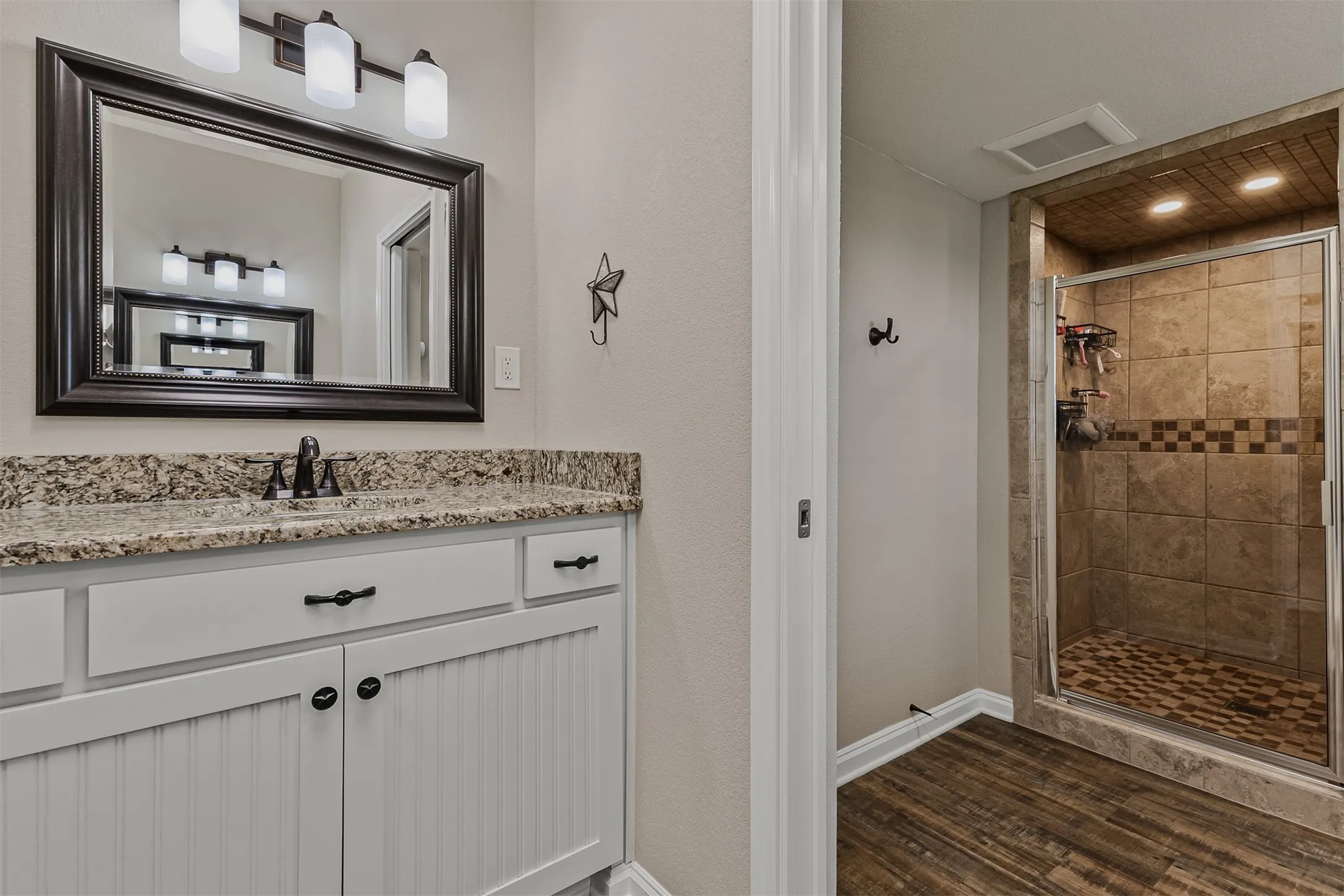 Bathroom with separate vanity area of 339 Colwell Rd in Forestburg, TX