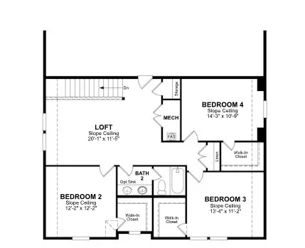 Beazer Homes Lake Pointe at Paloma Creek Rainier Floorplan