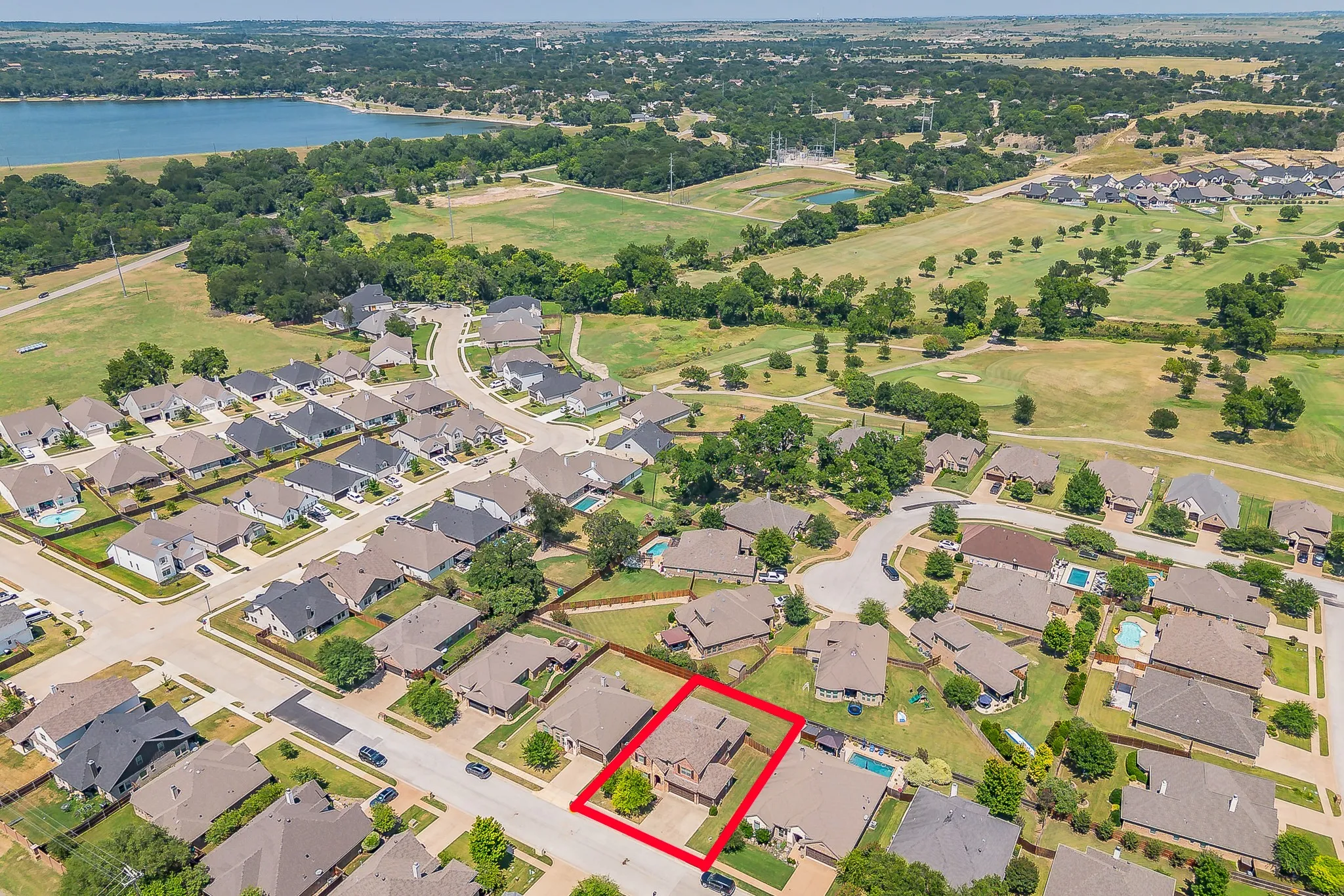 Property is close to Lake Weatherford and disc golf course