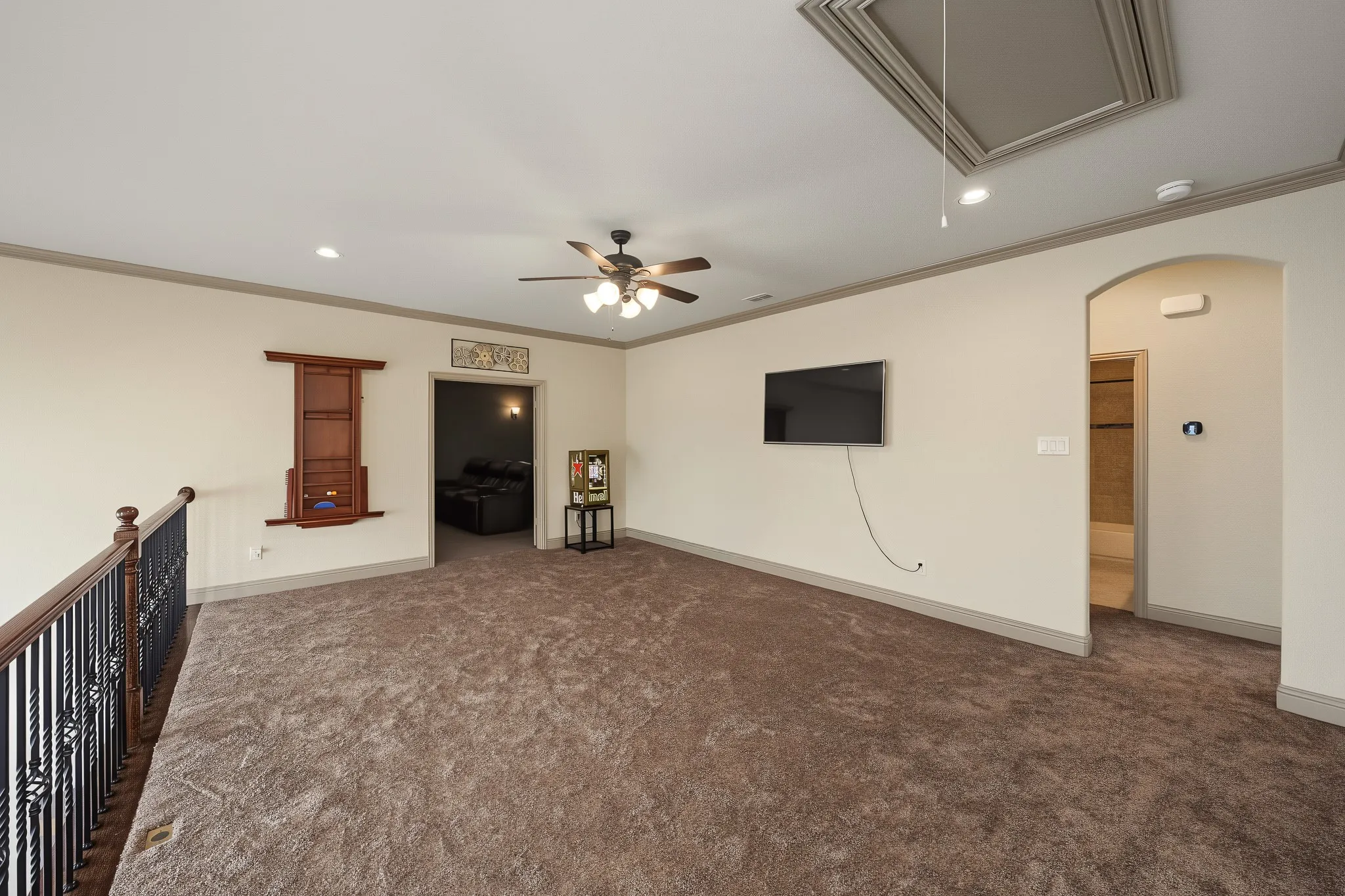 Loft area off media room