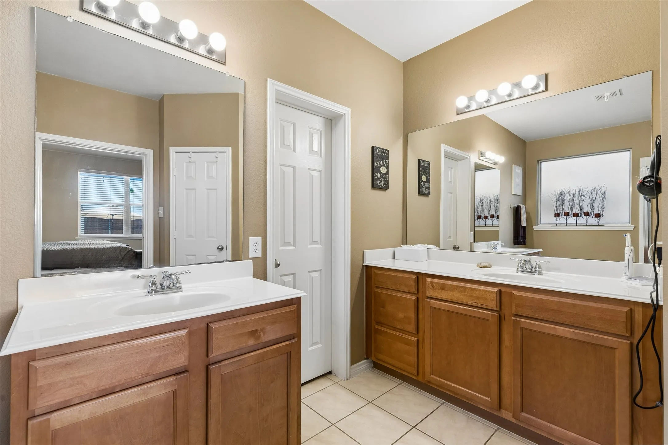 His and Her Separate Vanities