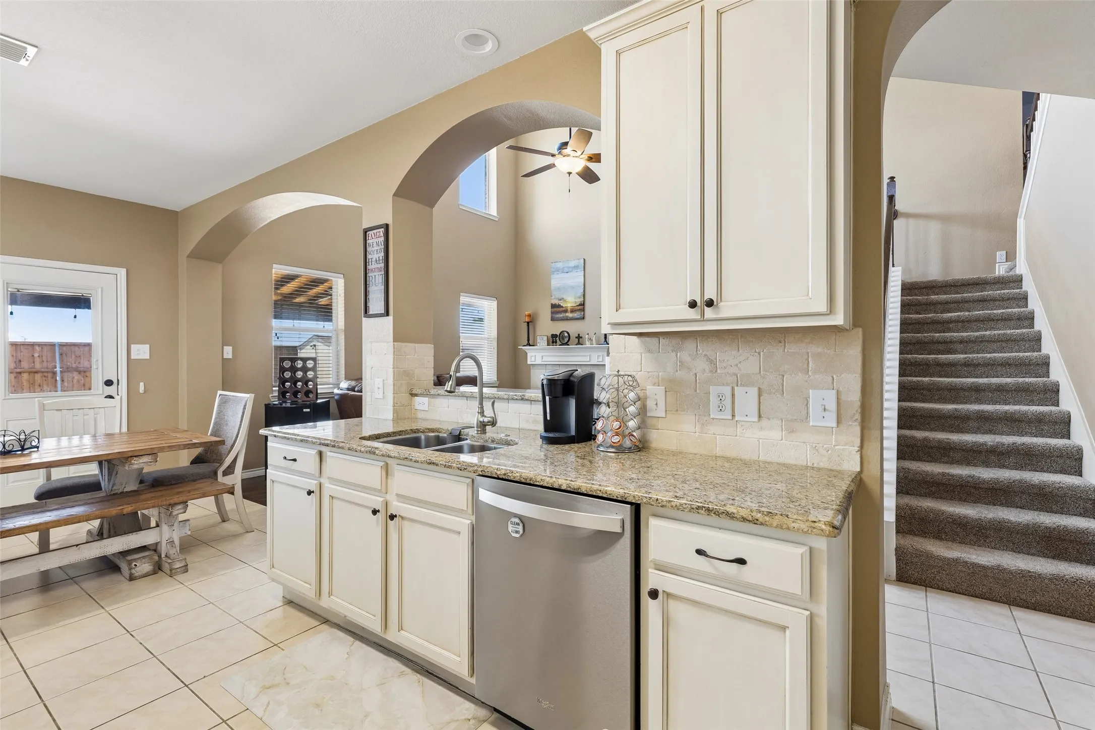Kitchen Next To Breakfast Area
