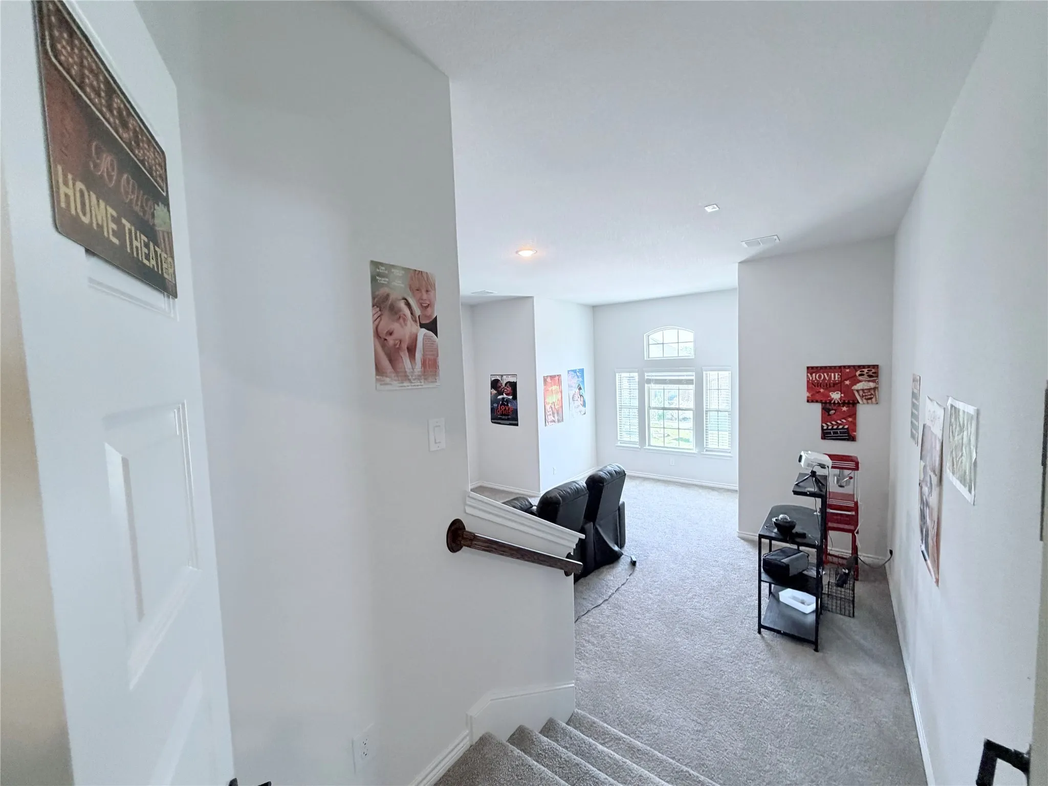 Media room that can double as a second living room or entertainment area