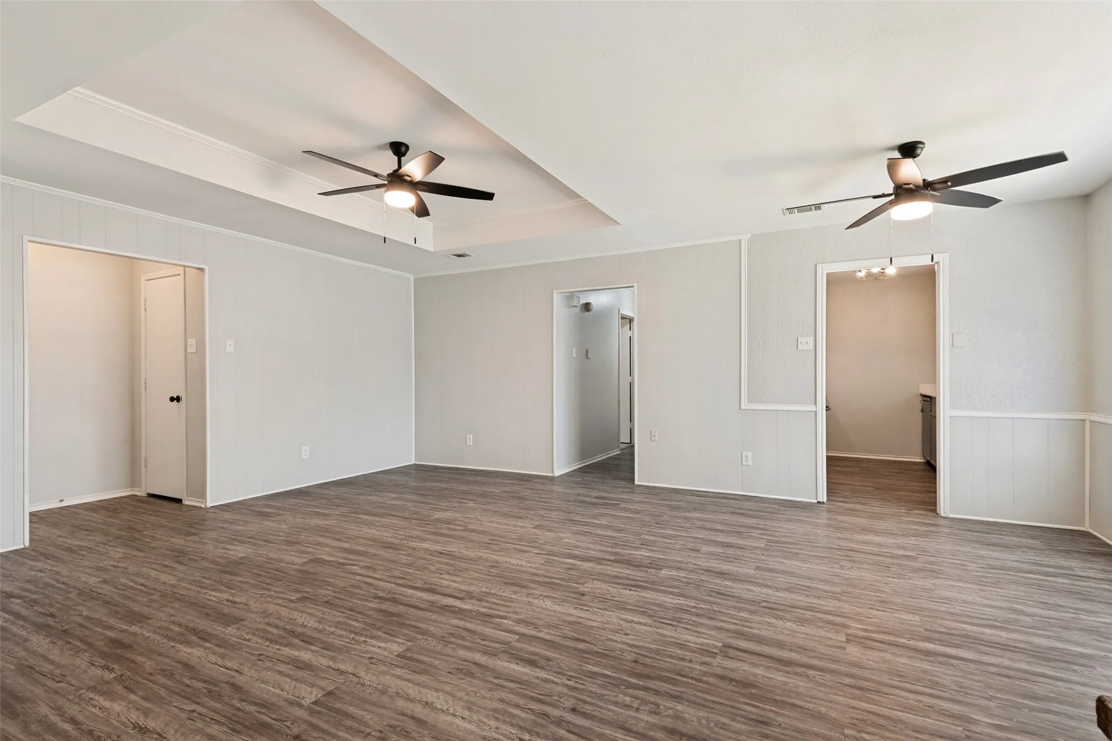 with dining area