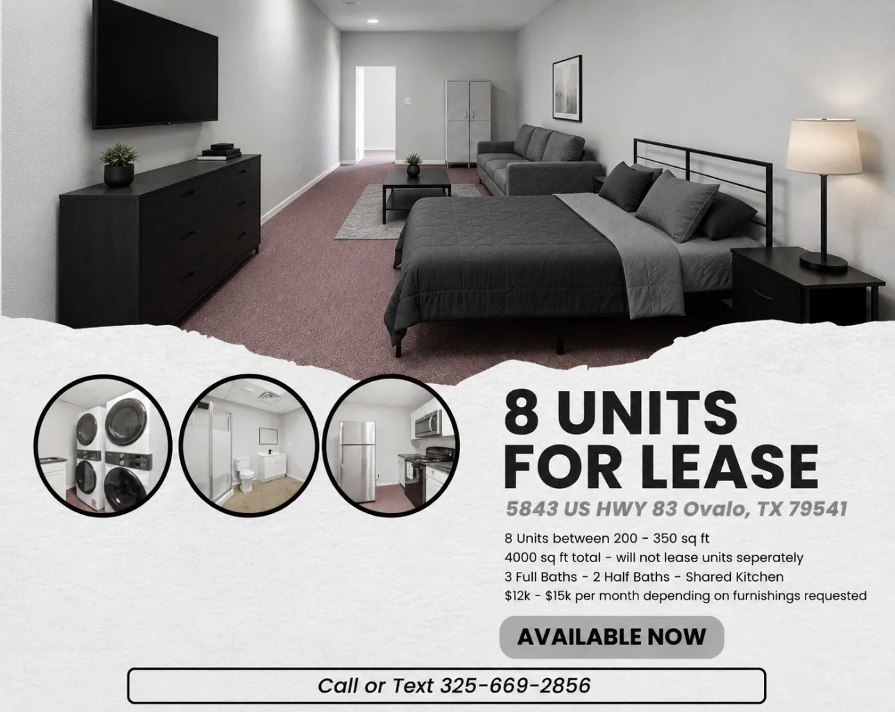 Apartment For Rent in Taylor County , 5843 Us-83, Ovalo, Texas 79541, 8 Bedroom, 5 Bathroom, Garage spaces, 3,976 Sqft, built in 2003, mls#21343020, Real Estate Agent in Ovalo, Homes For Rent in Taylor county, Homes For Rent in Ovalo, Realtor in Ovalo Texas, Real Estate Brokerage Independent Realty Texas, Luminita Cordes Realtor